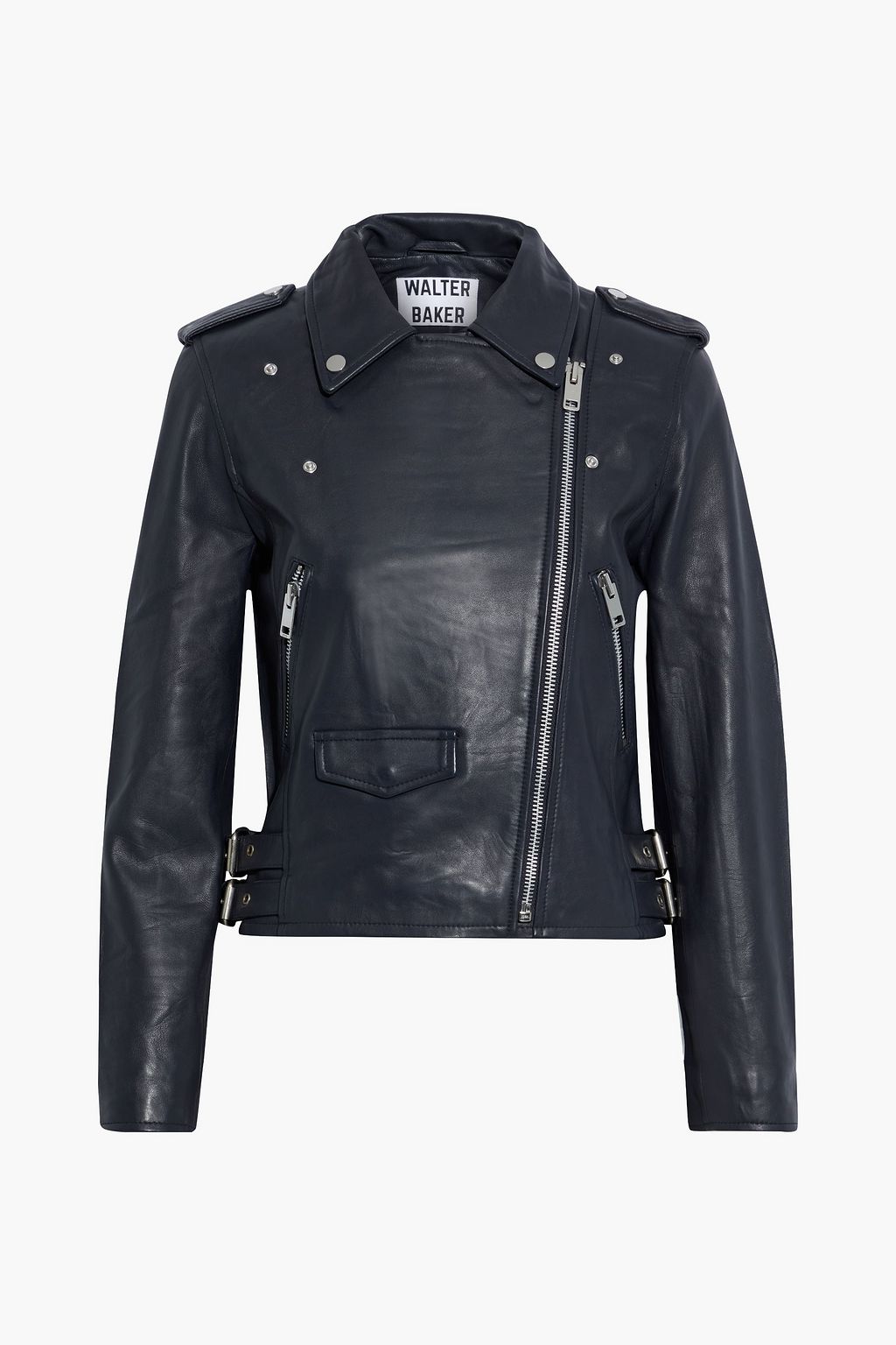 WALTER BAKER Liz leather biker jacket | Sale up to 70% off | THE OUTNET