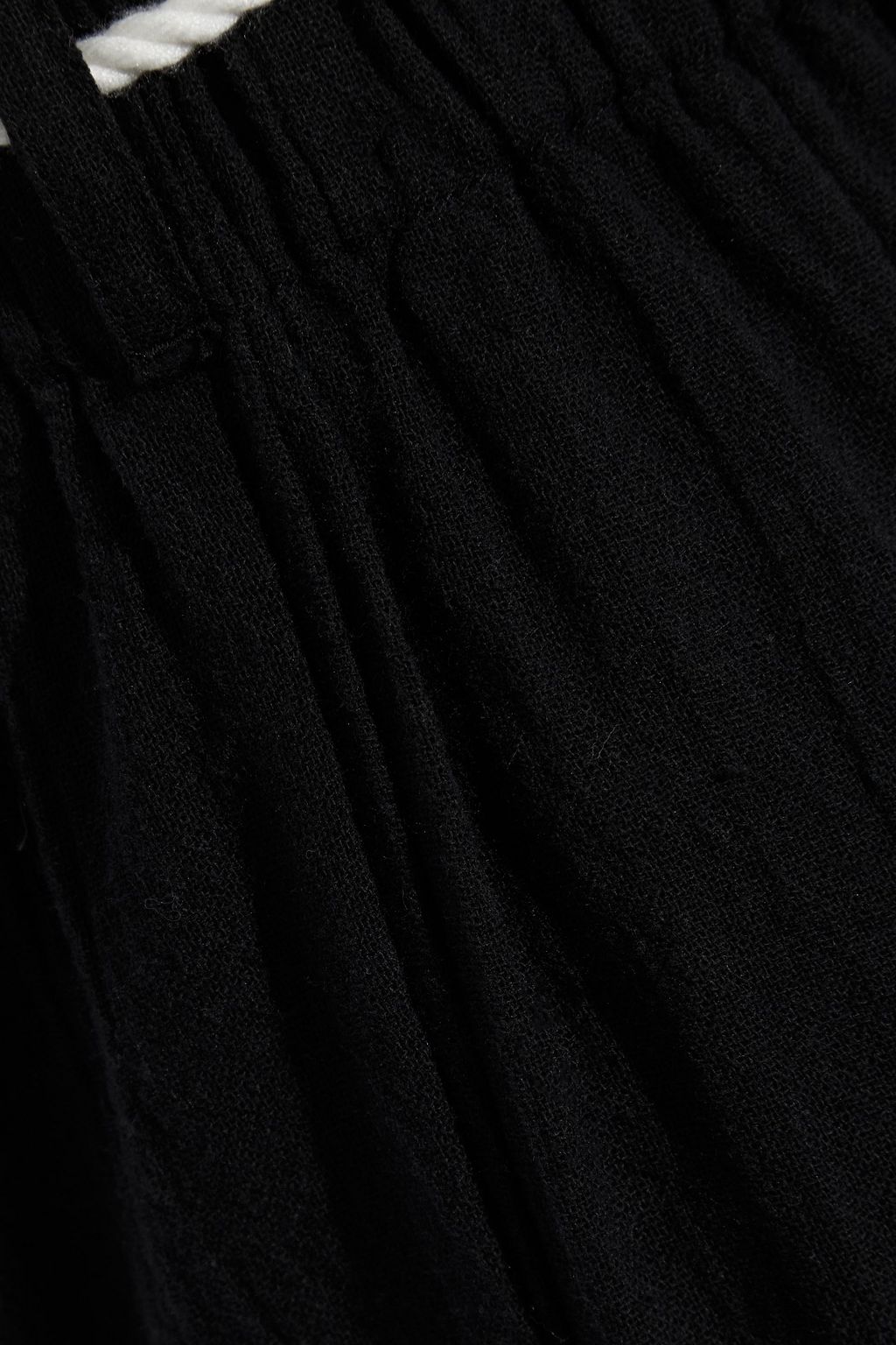 ONIA Belted cotton-gauze tapered pants