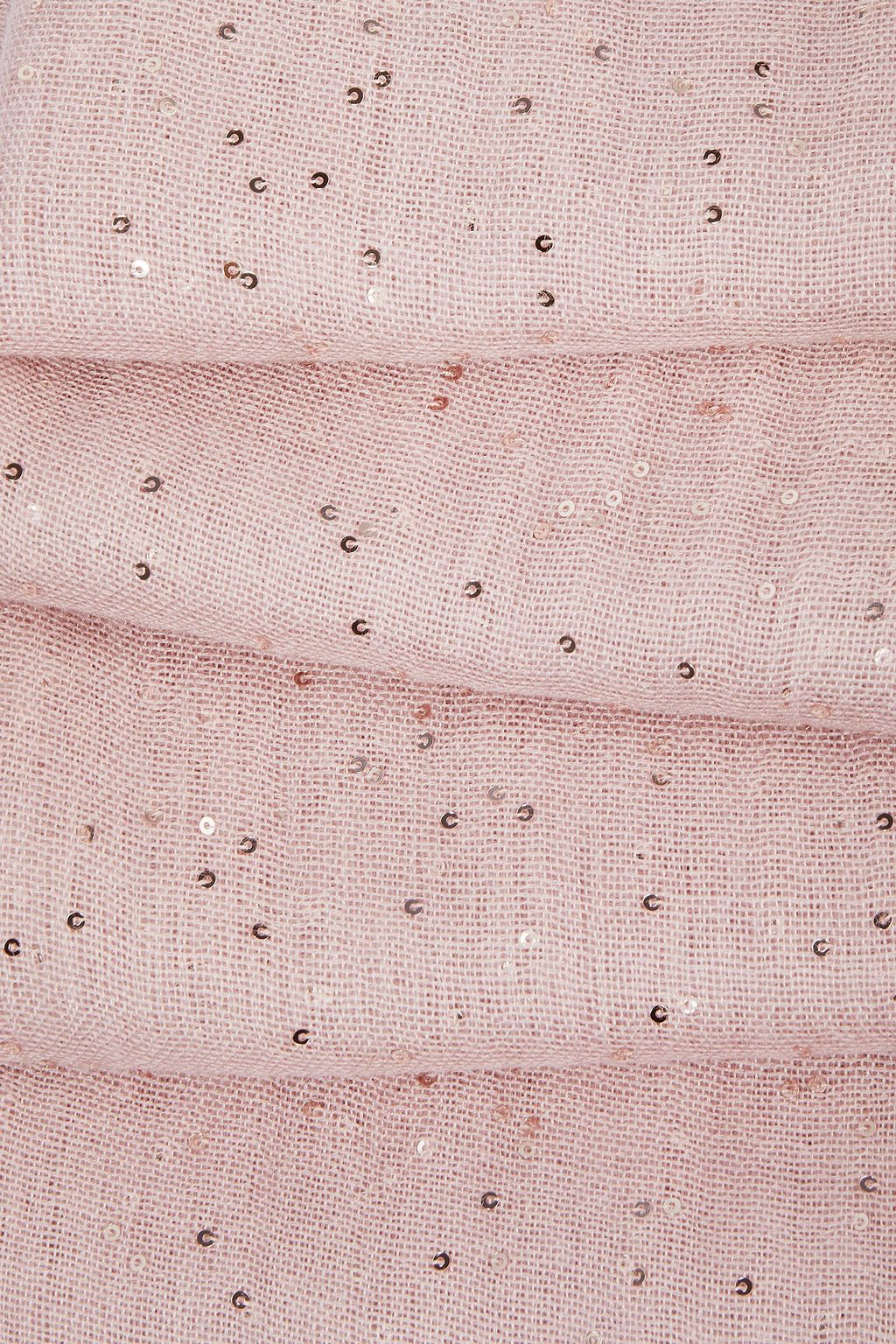 BRUNELLO CUCINELLI Sequined cashmere and silk-blend gauze scarf