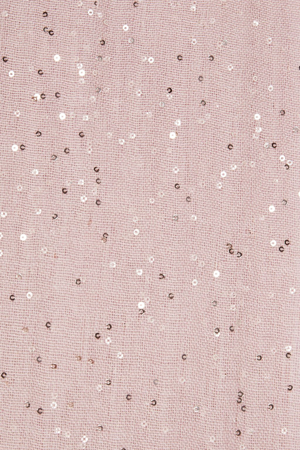 BRUNELLO CUCINELLI Sequined cashmere and silk-blend gauze scarf