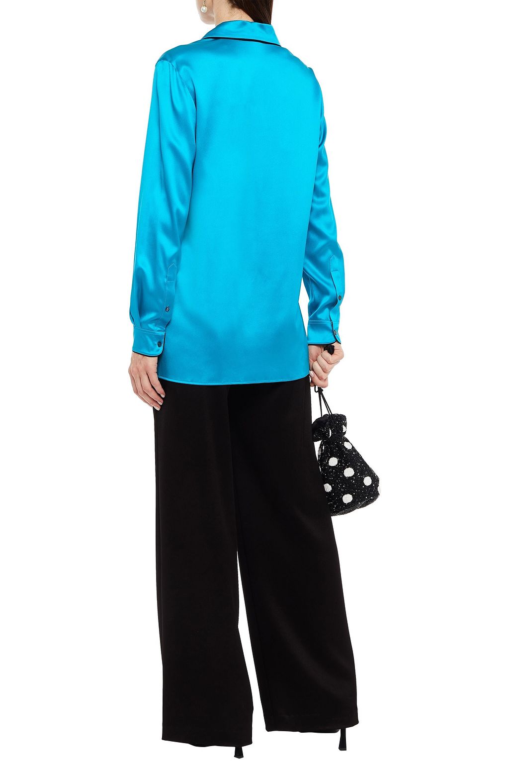 DOLCE&GABBANA Stretch-silk satin shirt