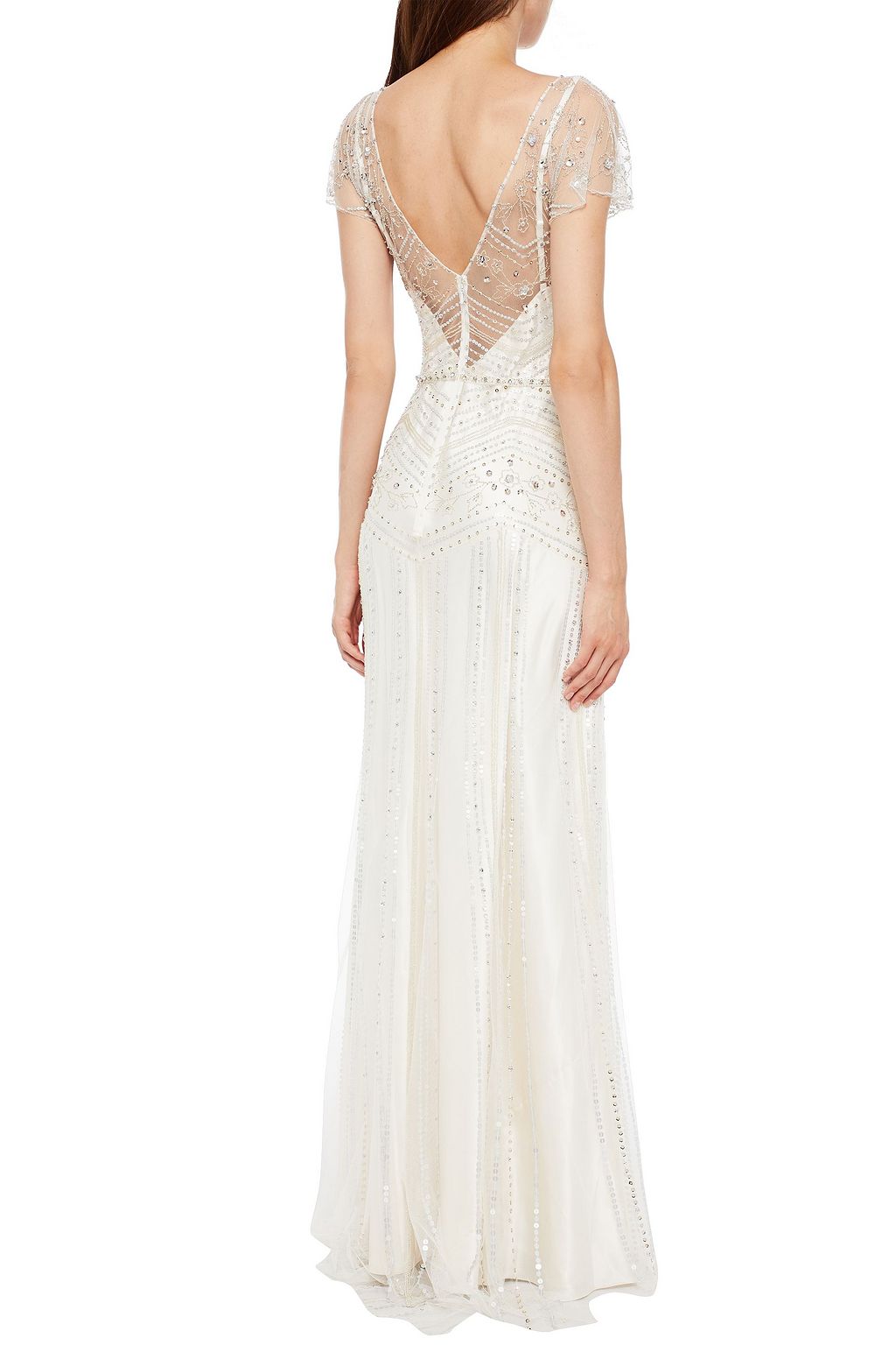JENNY PACKHAM Jasmine embellished tulle bridal gown