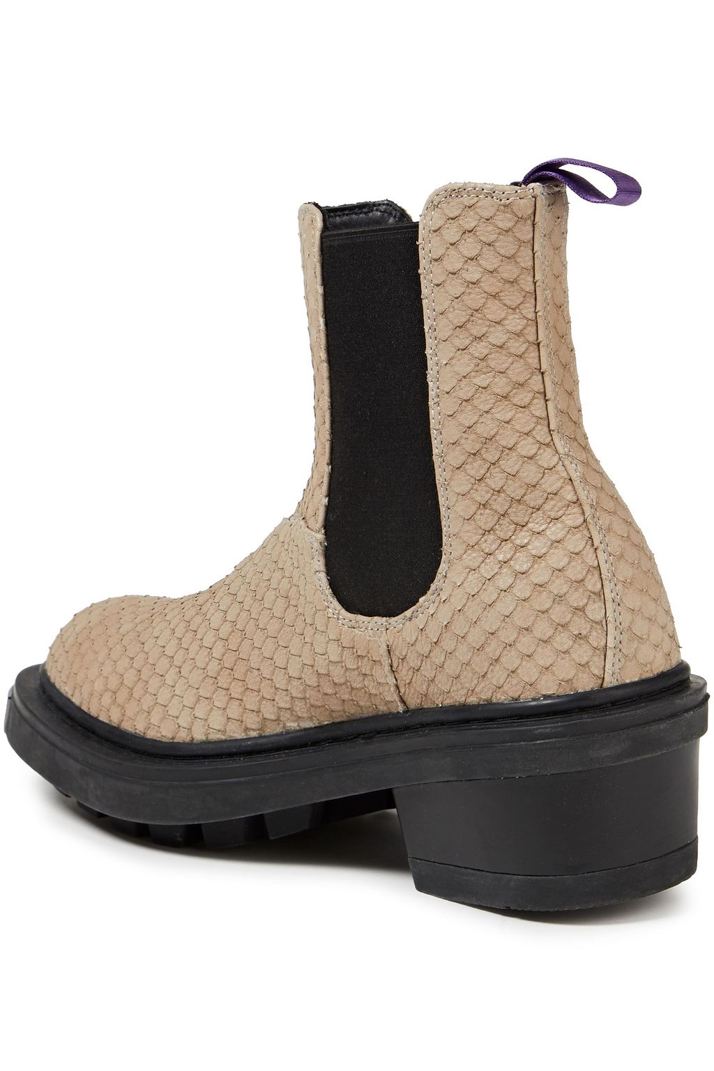 EYTYS Snake-effect leather ankle boots