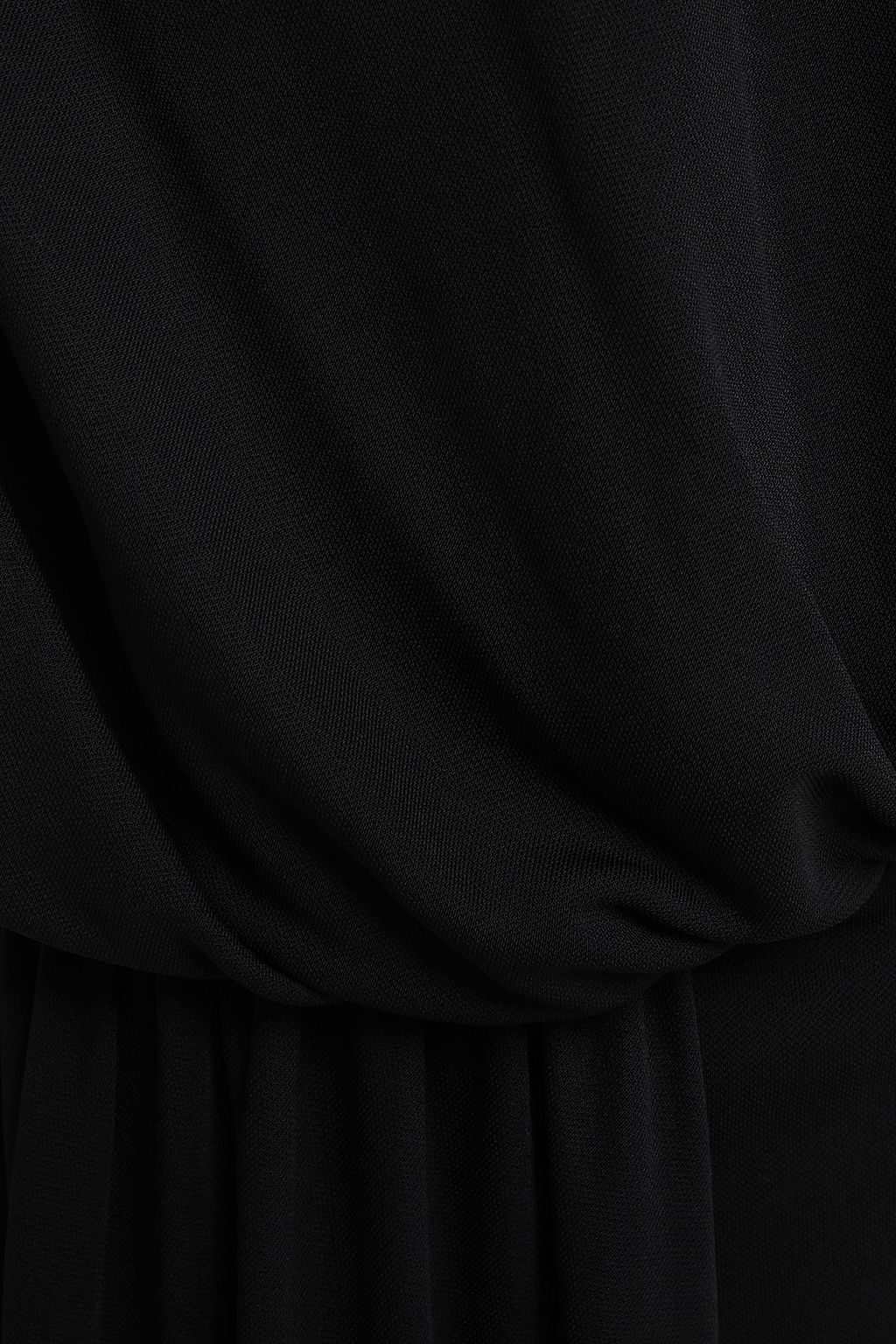 HALSTON Lyric wrap-effect draped jersey top