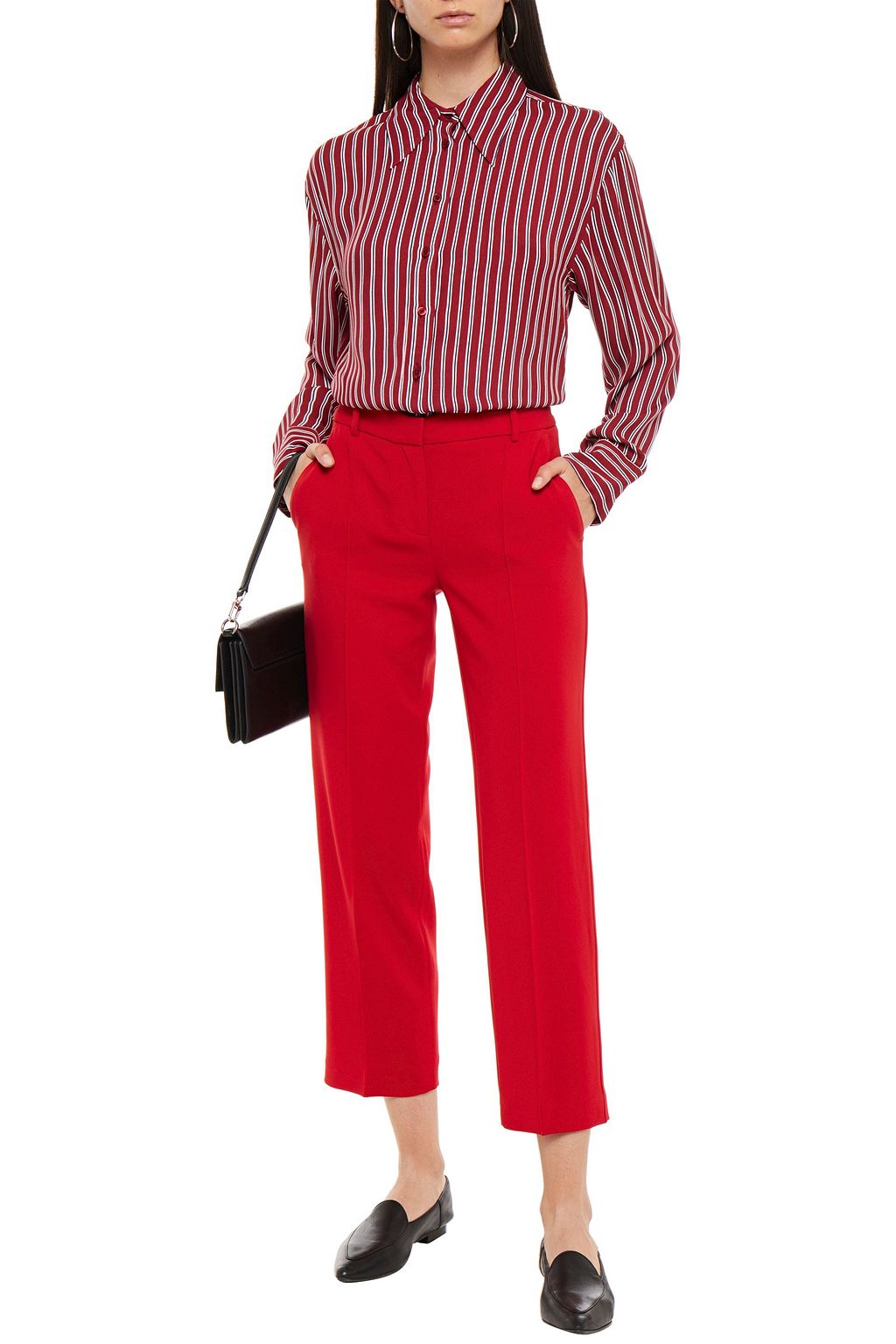 MICHAEL MICHAEL KORS Cropped crepe straight-leg pants