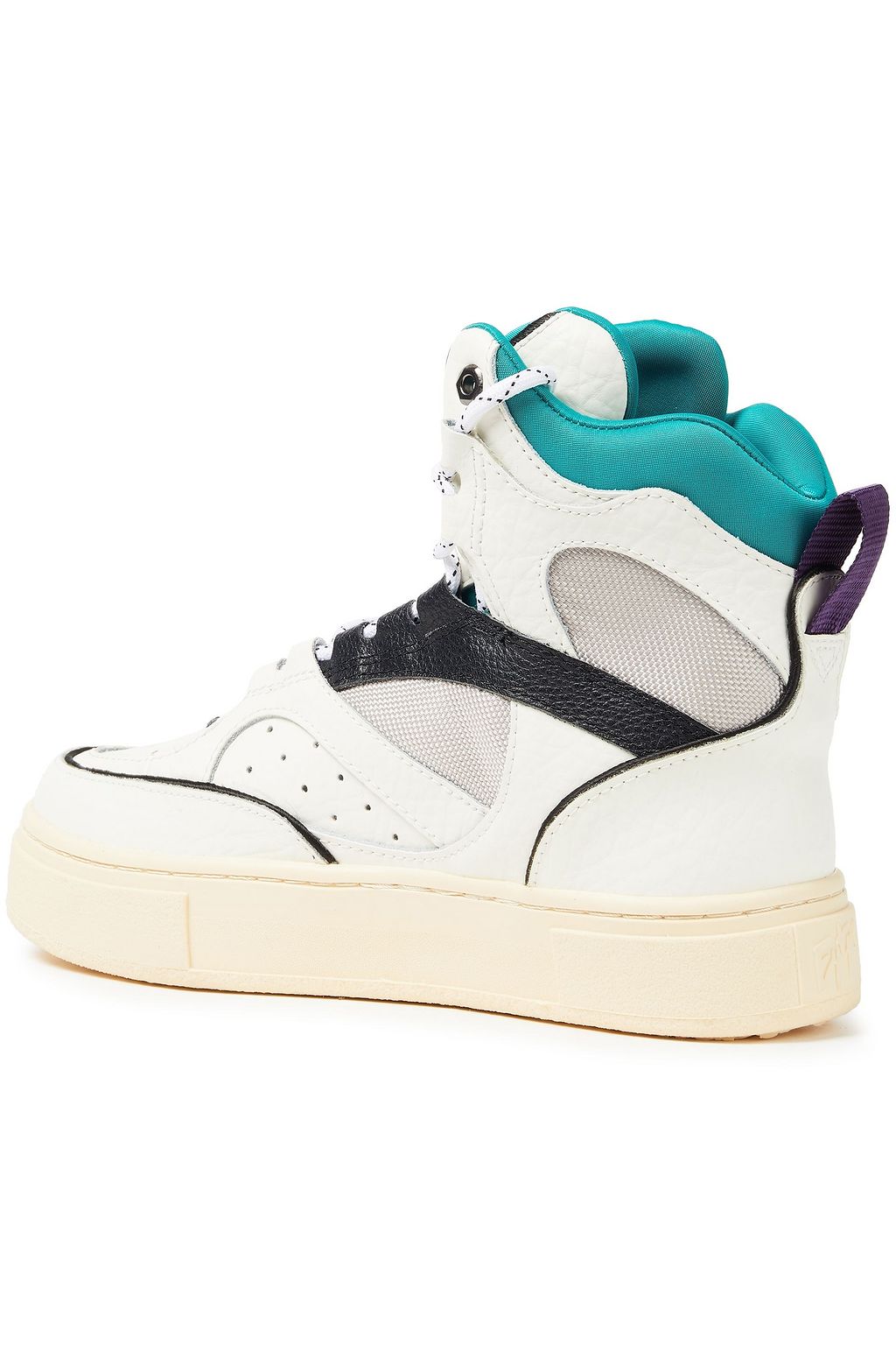 EYTYS Neoprene, leather and canvas high-top sneakers