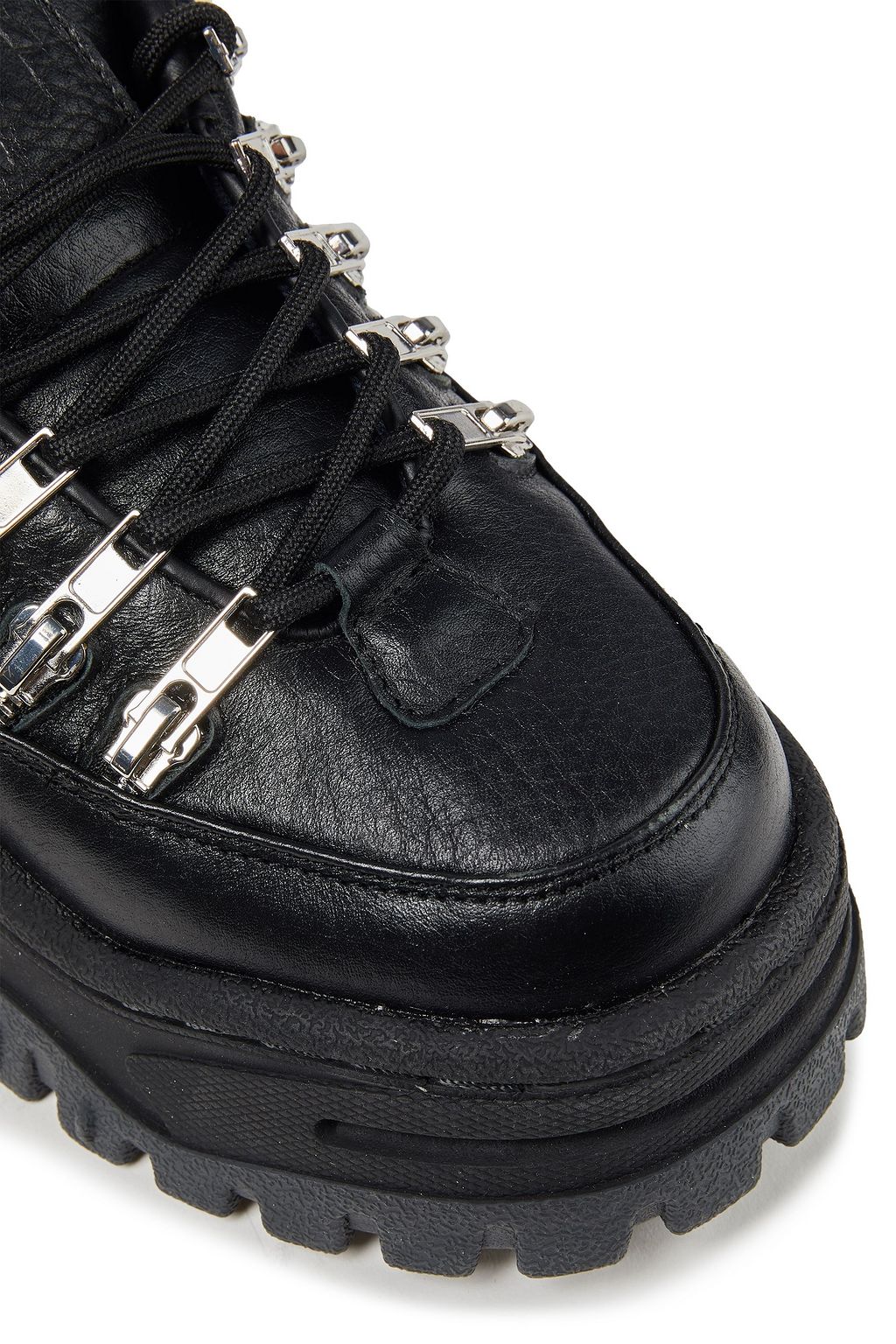 EYTYS Zip-detailed leather exaggerated-sole sneakers