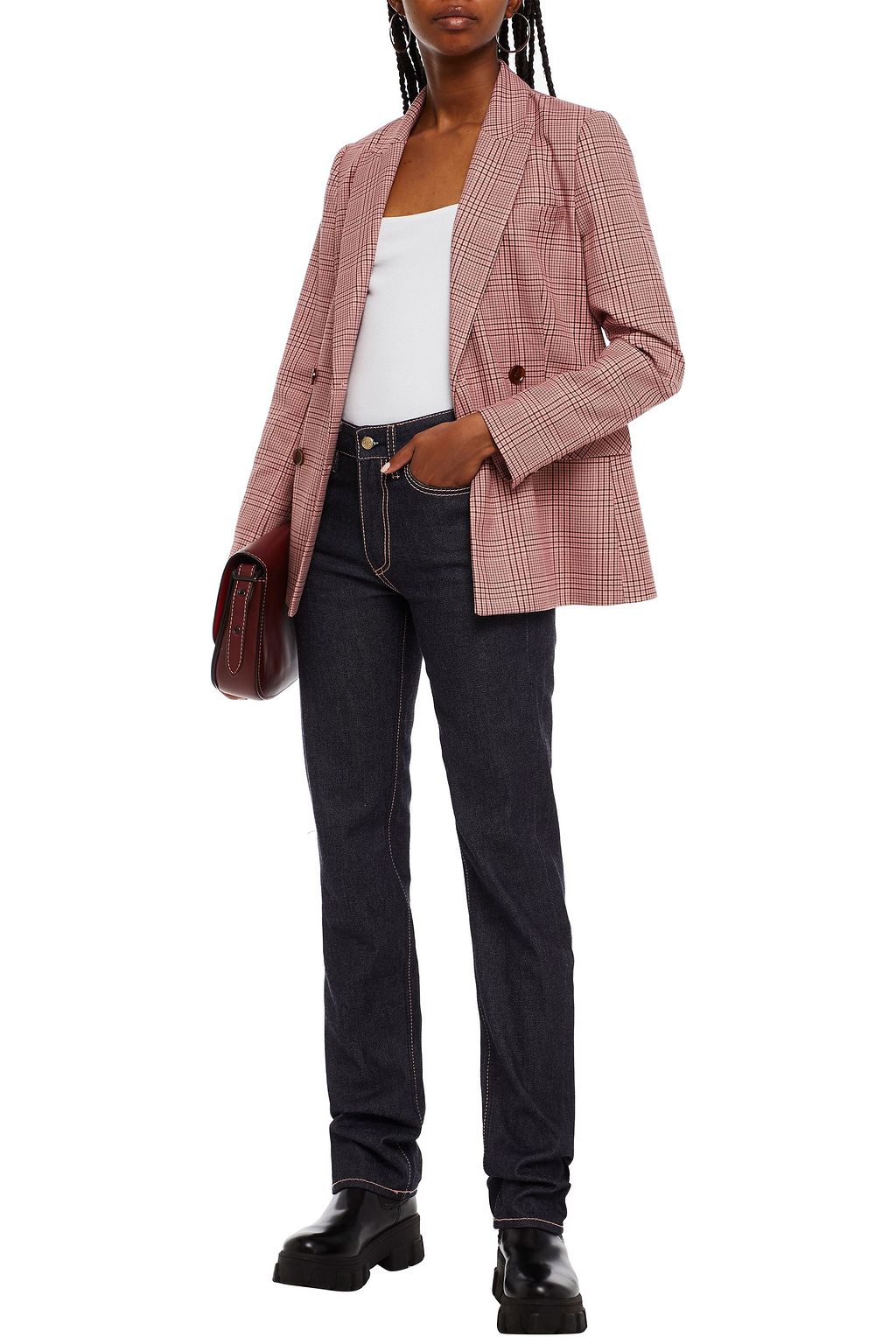 EYTYS Embroidered high-rise straight-leg pants