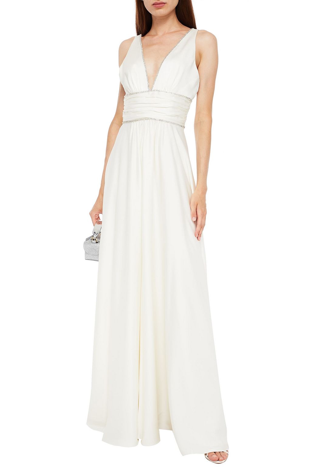 JENNY PACKHAM Song Flower crystal-embellished satin bridal gown