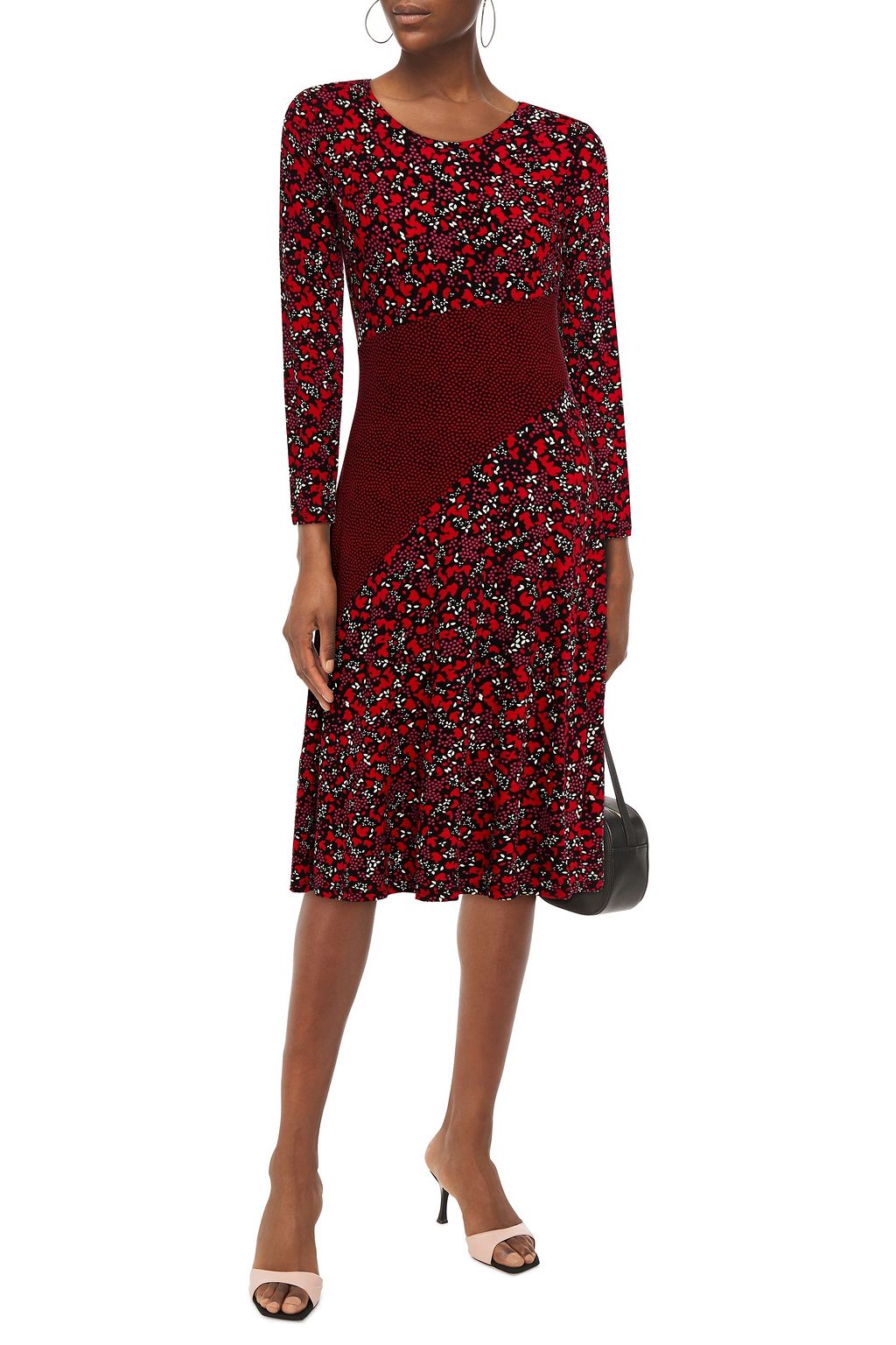 MICHAEL MICHAEL KORS Printed jersey midi dress