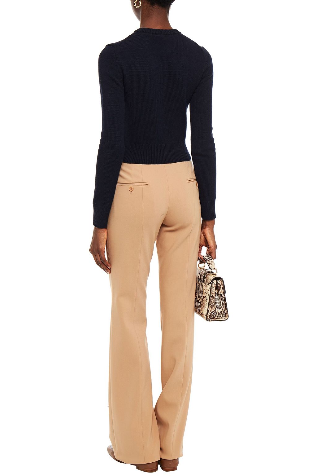 MICHAEL KORS COLLECTION Wool-blend crepe bootcut pants