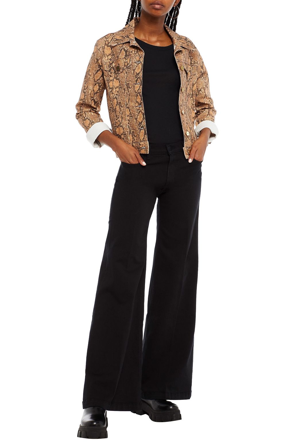 J BRAND Evytte mid-rise wide-leg jeans