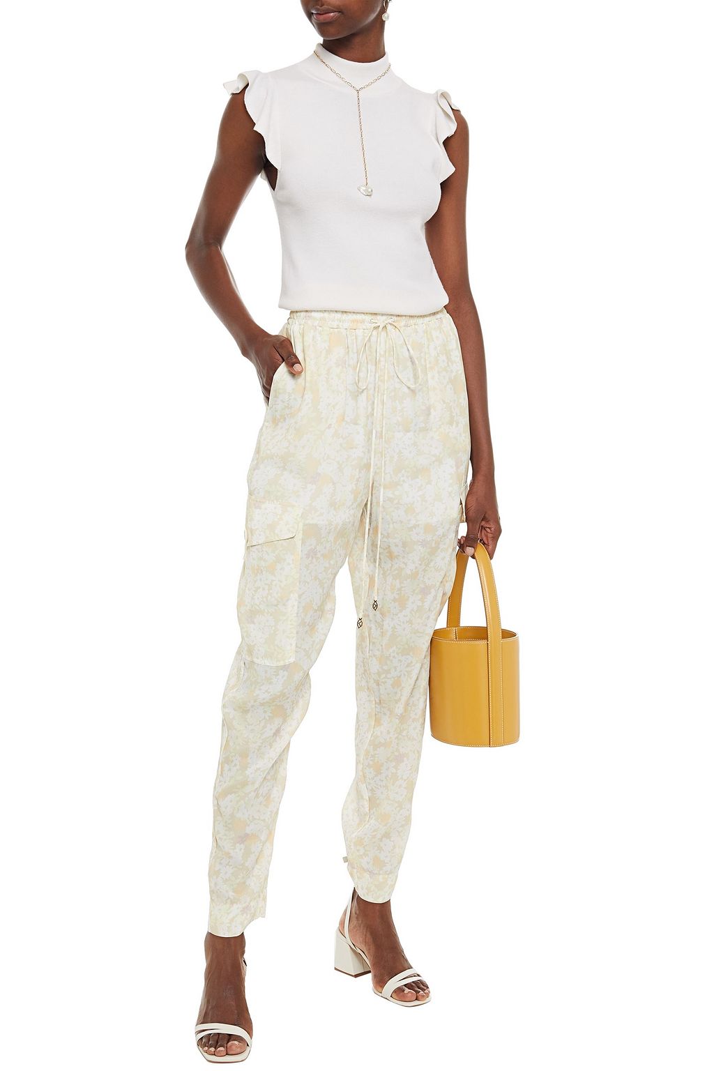 SEE BY CHLOÉ Floral-print crepe tapered pants