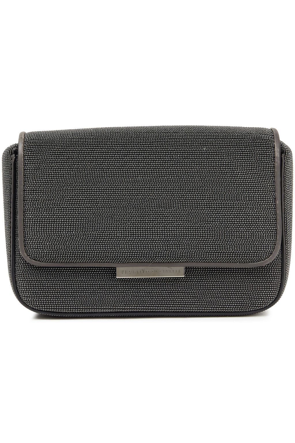 BRUNELLO CUCINELLI Gürteltasche aus Leder mit Zierperlen