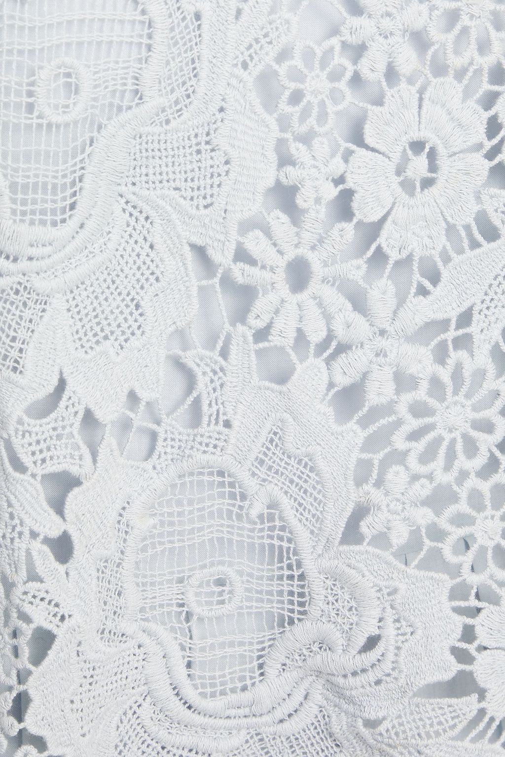 SEE BY CHLOÉ Layered guipure lace and cotton-gauze dress
