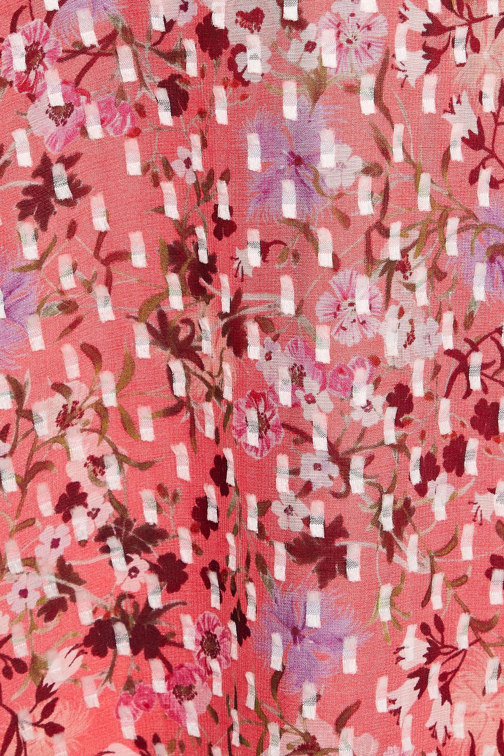 SALONI Ani floral-print silk-blend fil coupé georgette maxi dress