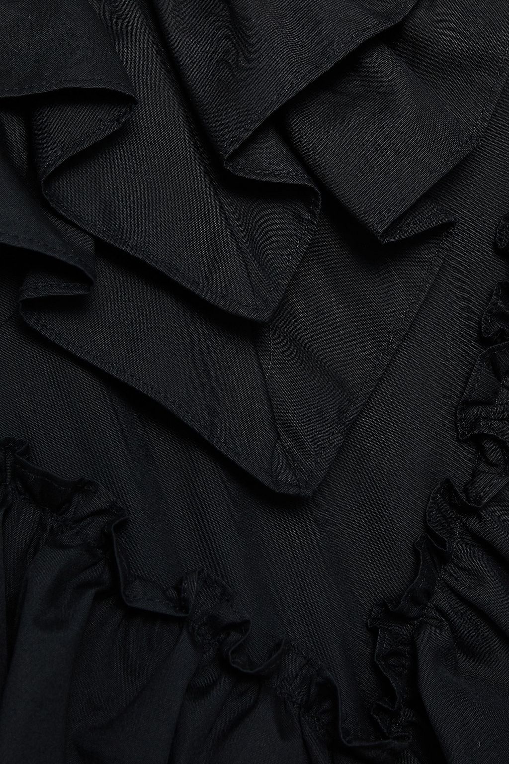 SIMONE ROCHA Bite asymmetric ruffled broderie anglaise cotton-poplin midi dress