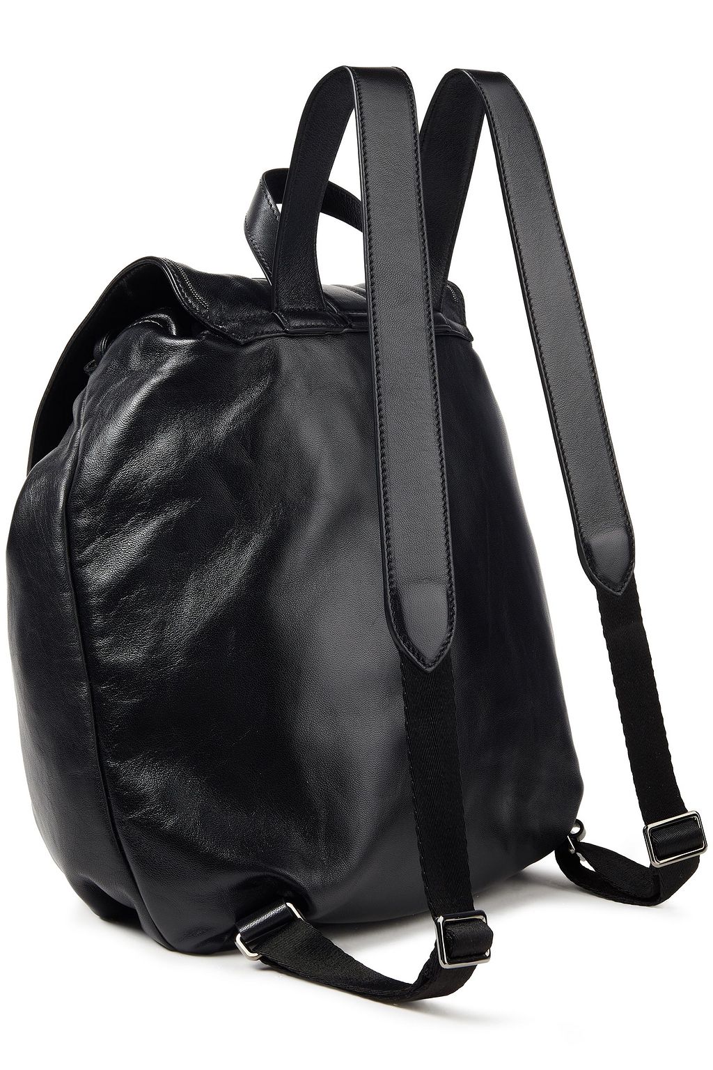 BRUNELLO CUCINELLI Rucksack aus Leder mit Zierperlen