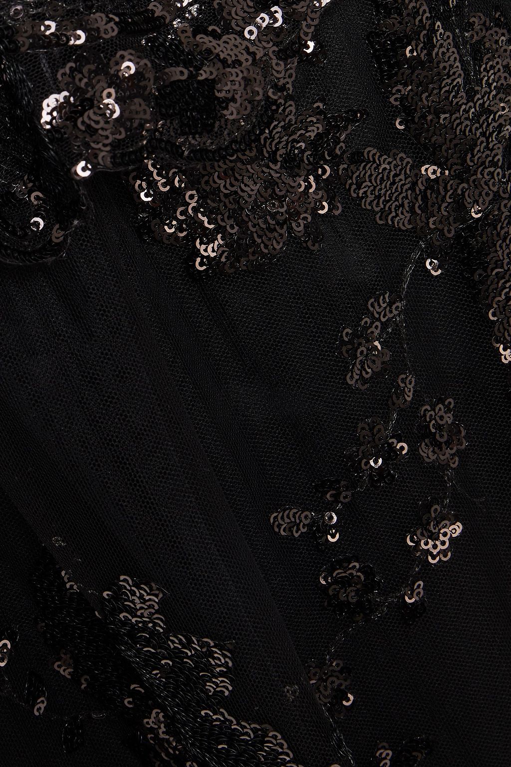 SIMONE ROCHA Embellished gathered sequined tulle midi dress