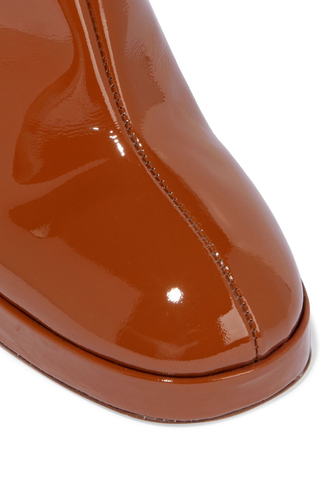MIISTA Edith patent-leather ankle boots