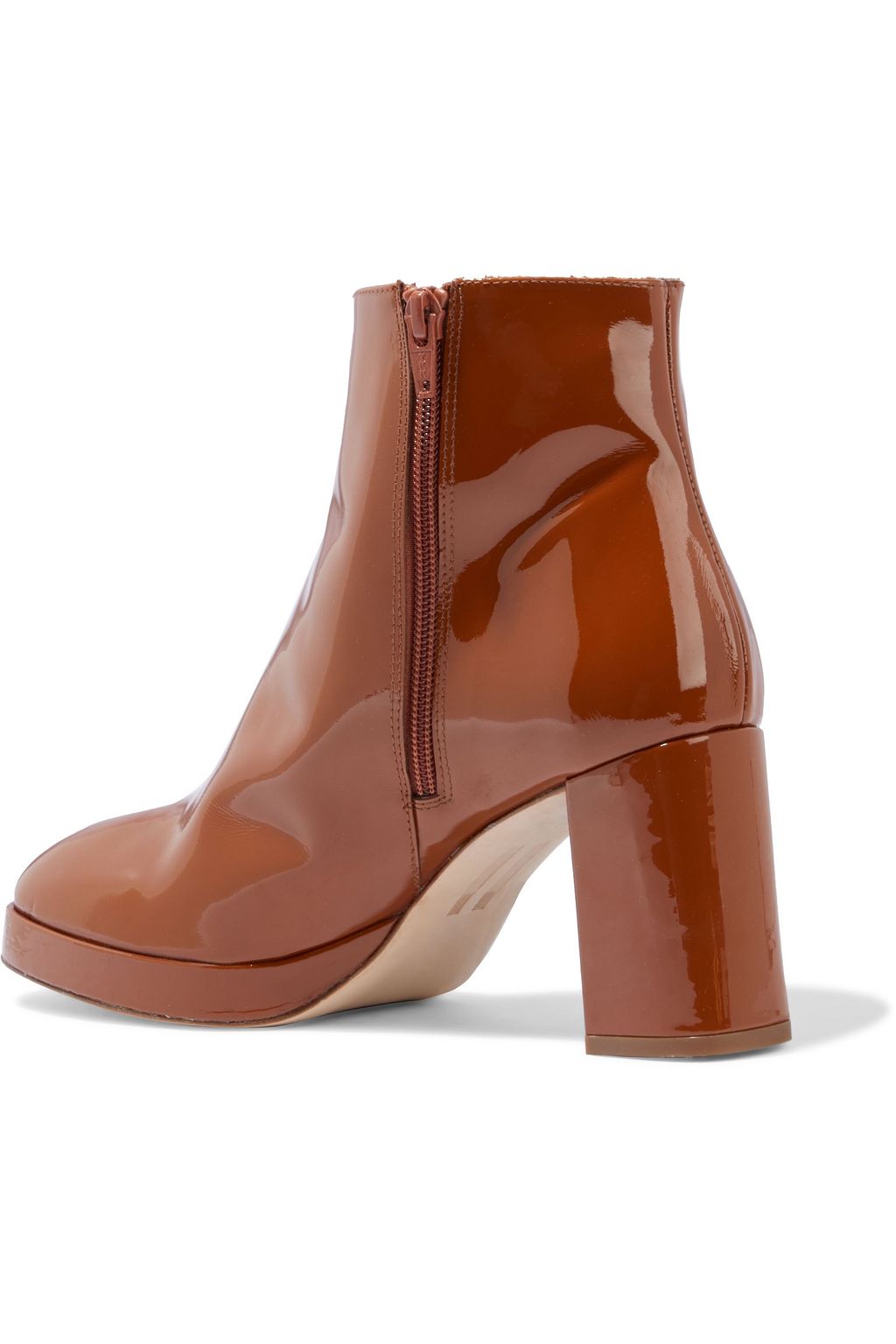 MIISTA Edith patent-leather ankle boots