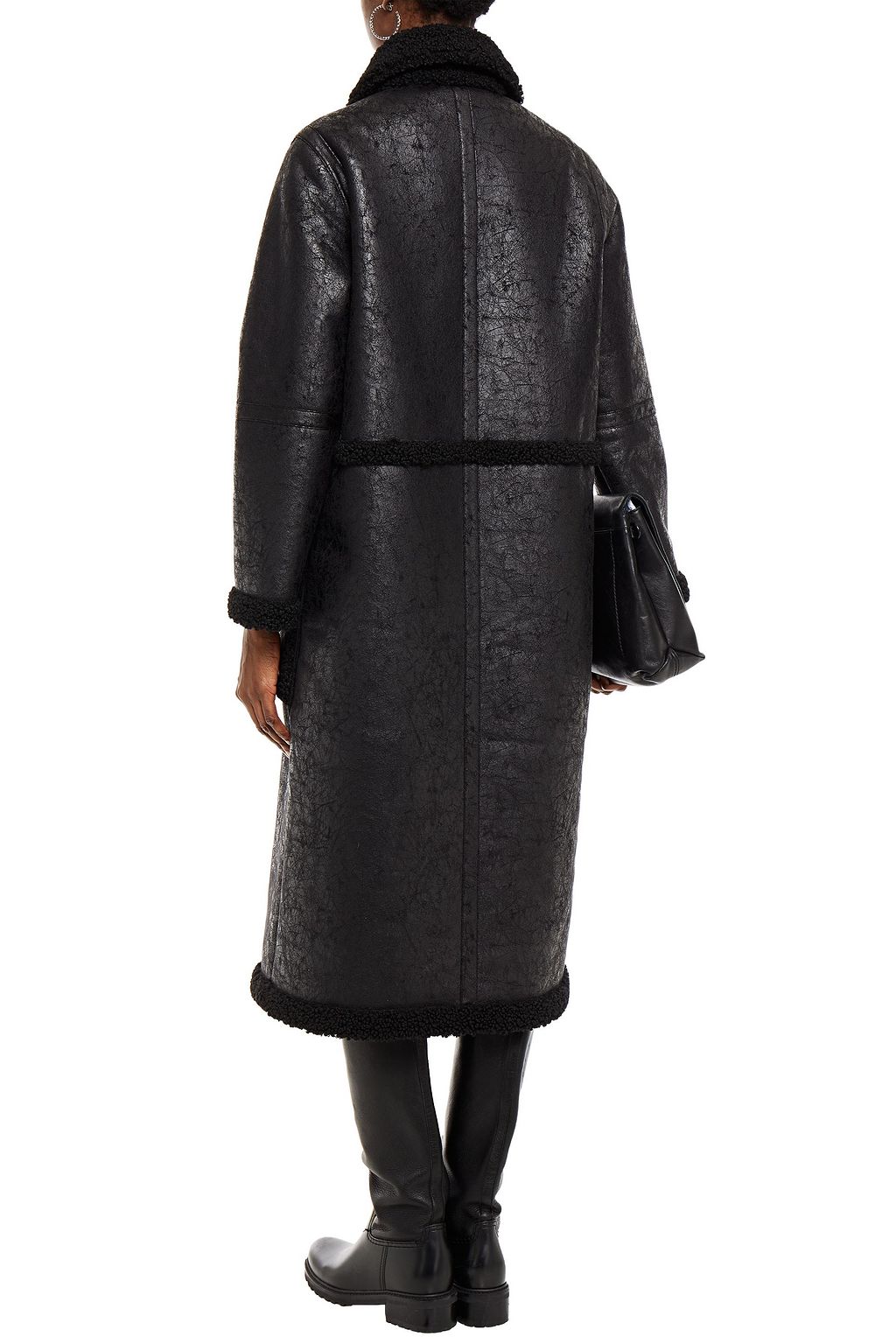 STAND STUDIO Adriana faux shearling coat