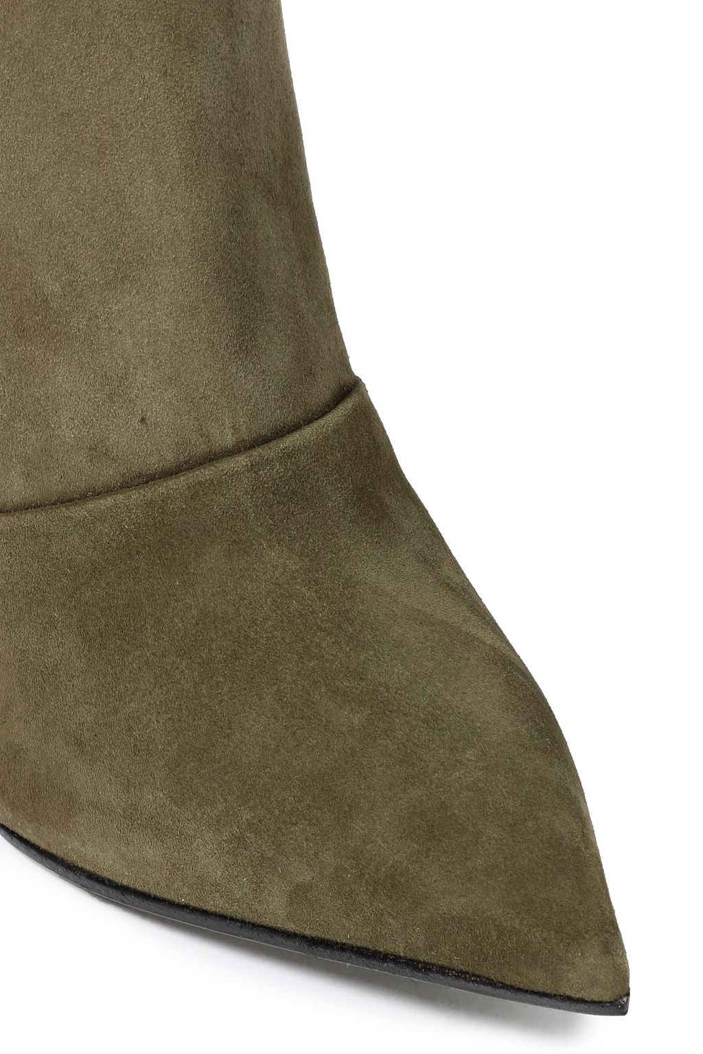 BALMAIN Suede over-the-knee boots