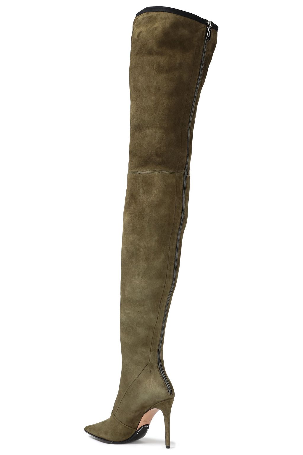 BALMAIN Suede over-the-knee boots