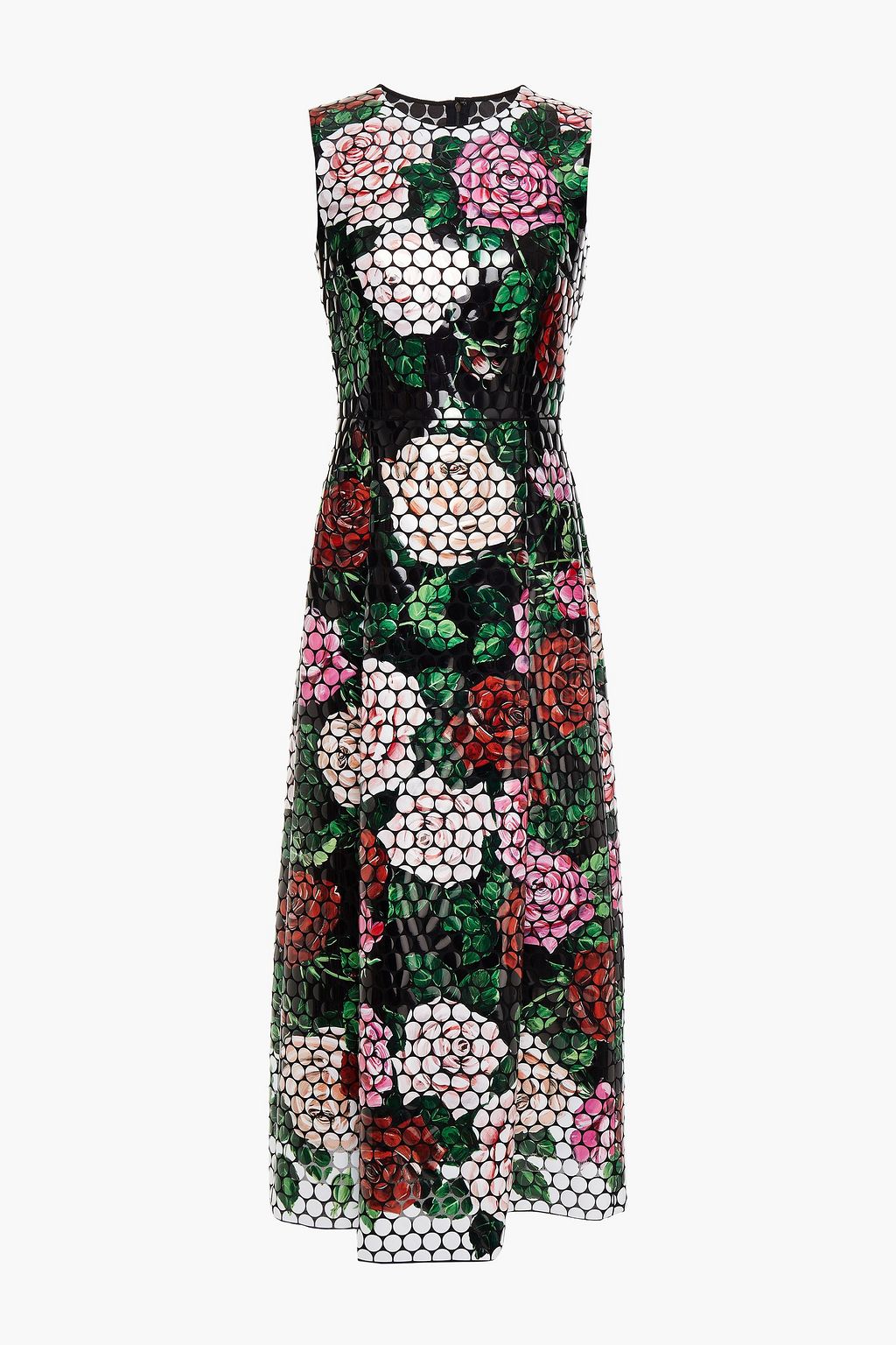 DOLCE & GABBANA Floral-print embellished mesh midi dress | Sale up to ...