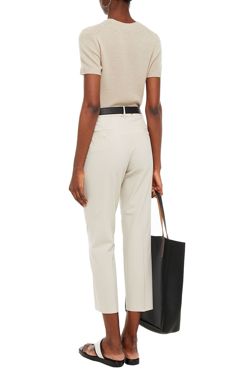 THEORY Treeca cropped stretch-wool slim-leg pants