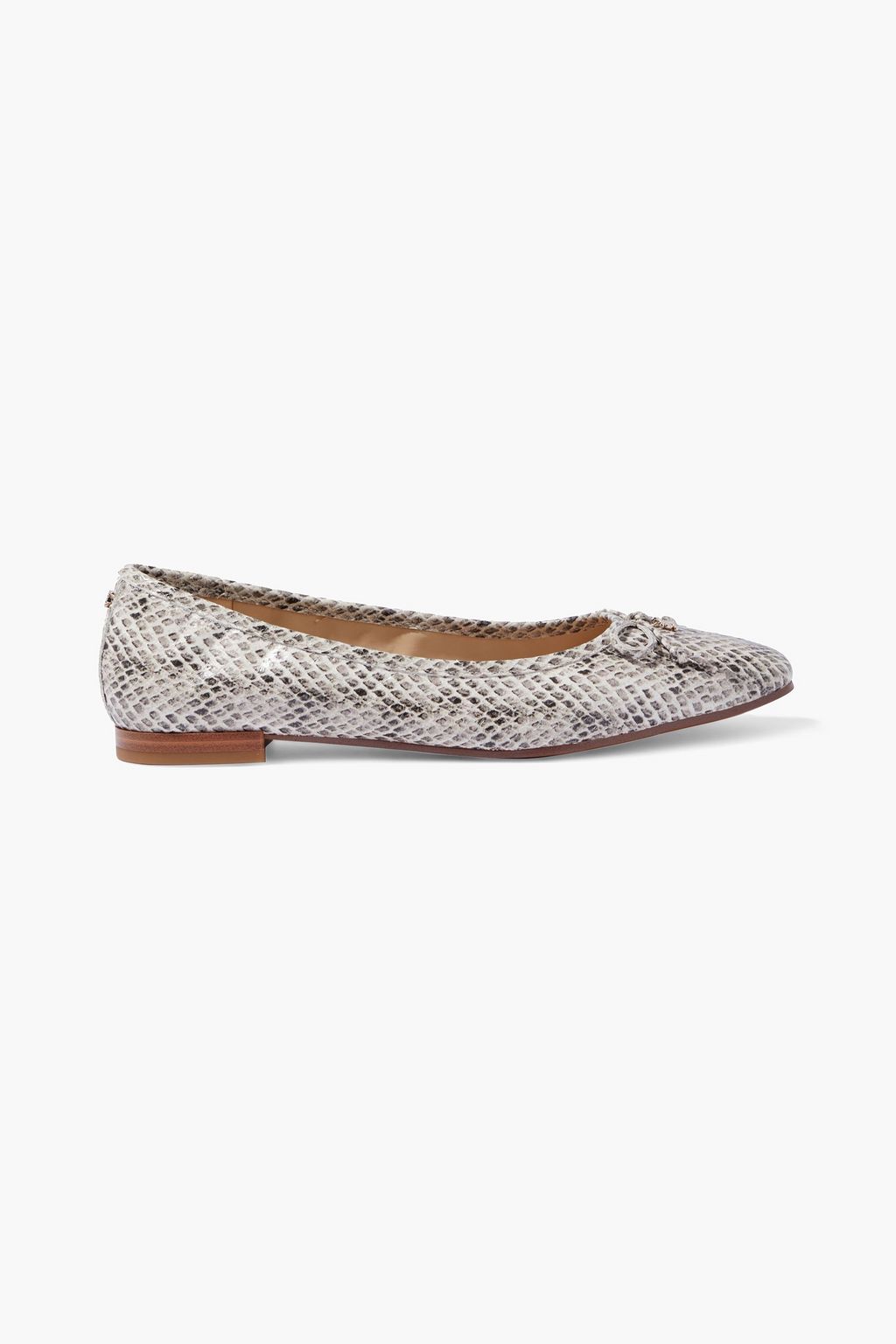 Vær modløs besøg Hylde Animal print Jillie bow-embellished snake-effect leather ballet flats |  Sale up to 70% off | THE OUTNET | SAM EDELMAN | THE OUTNET