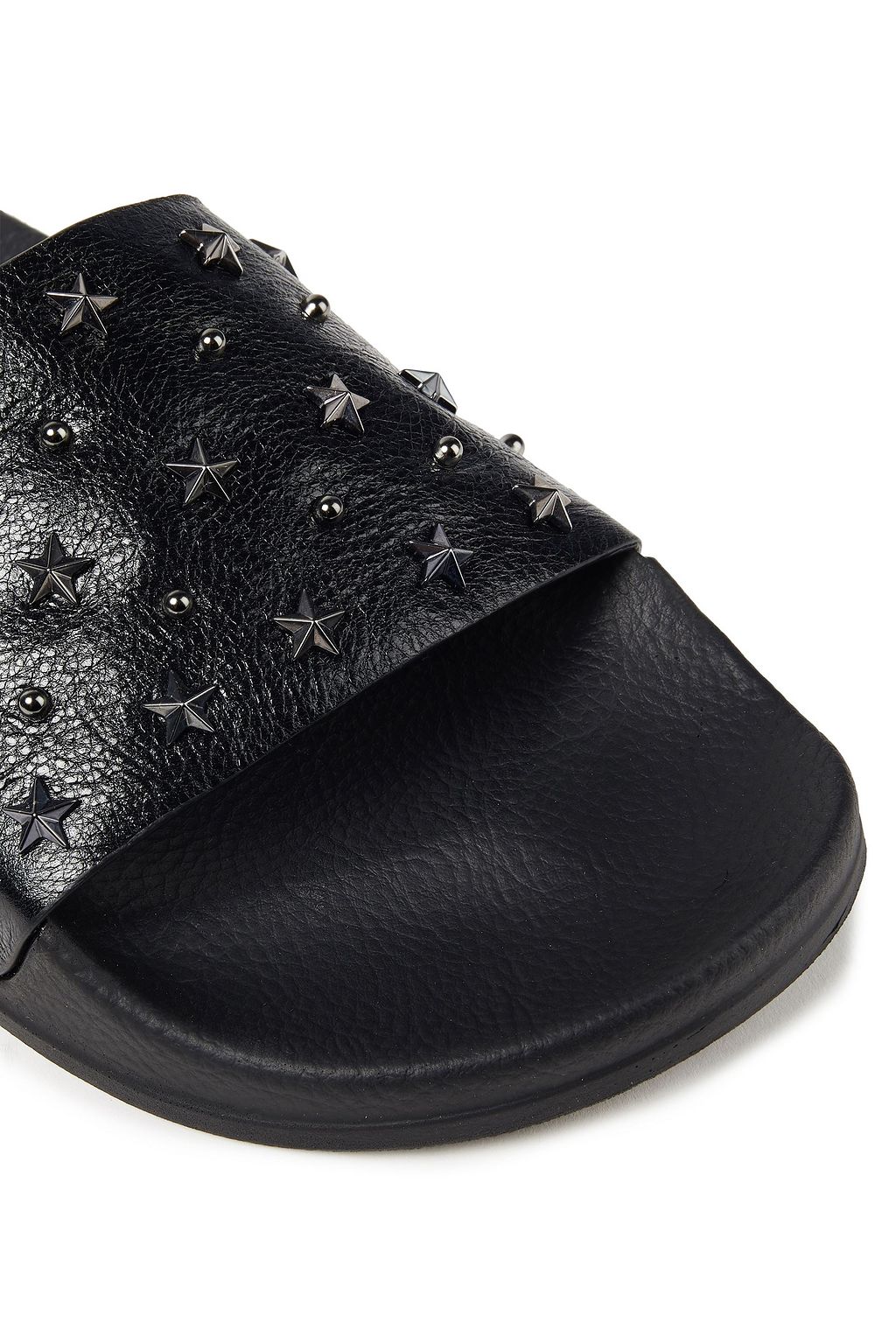 BALMAIN スタッズ付き レザー スライドサンダル