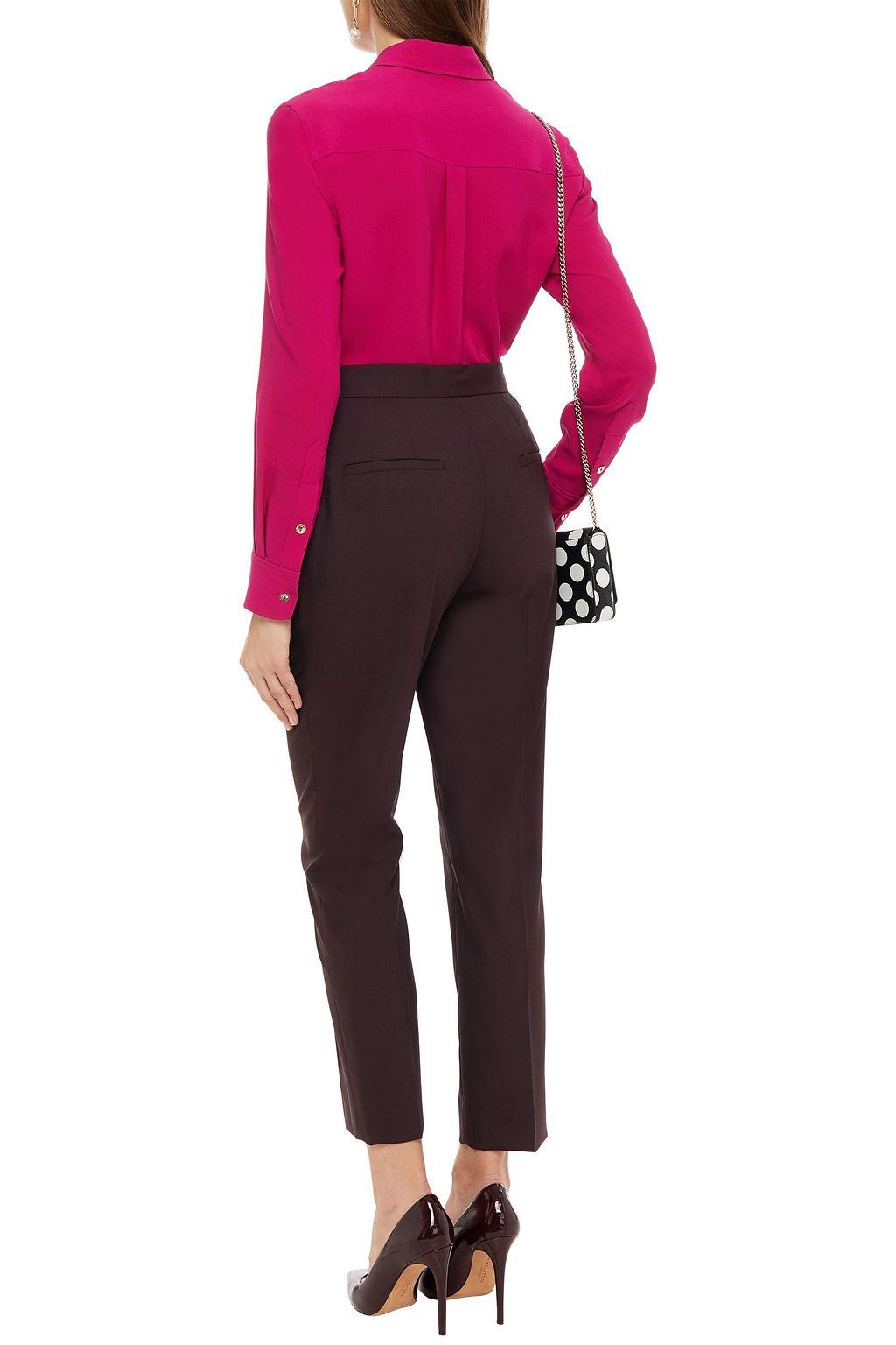 DOLCE&GABBANA Wool-blend tapered pants