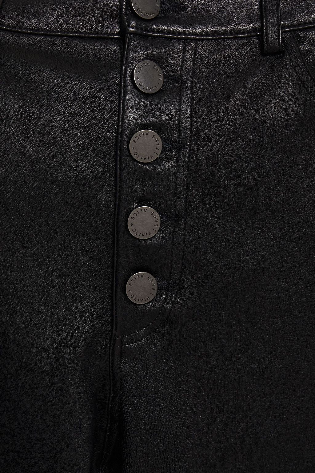 ALICE + OLIVIA Leather skinny pants