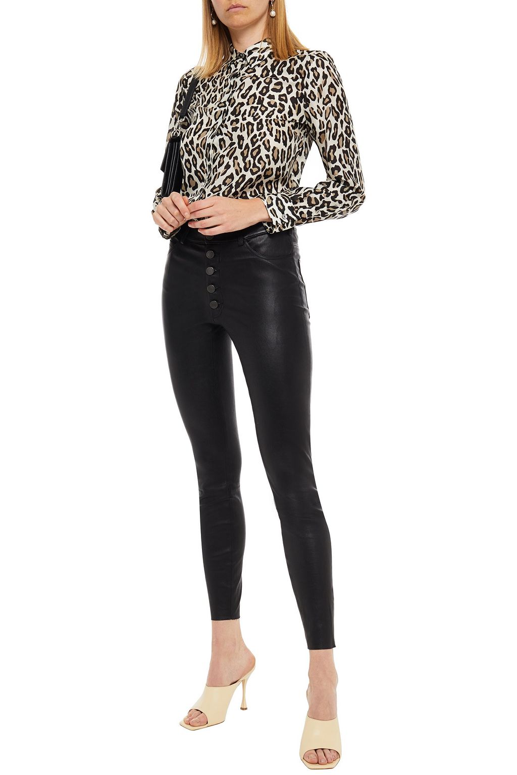 ALICE + OLIVIA Leather skinny pants