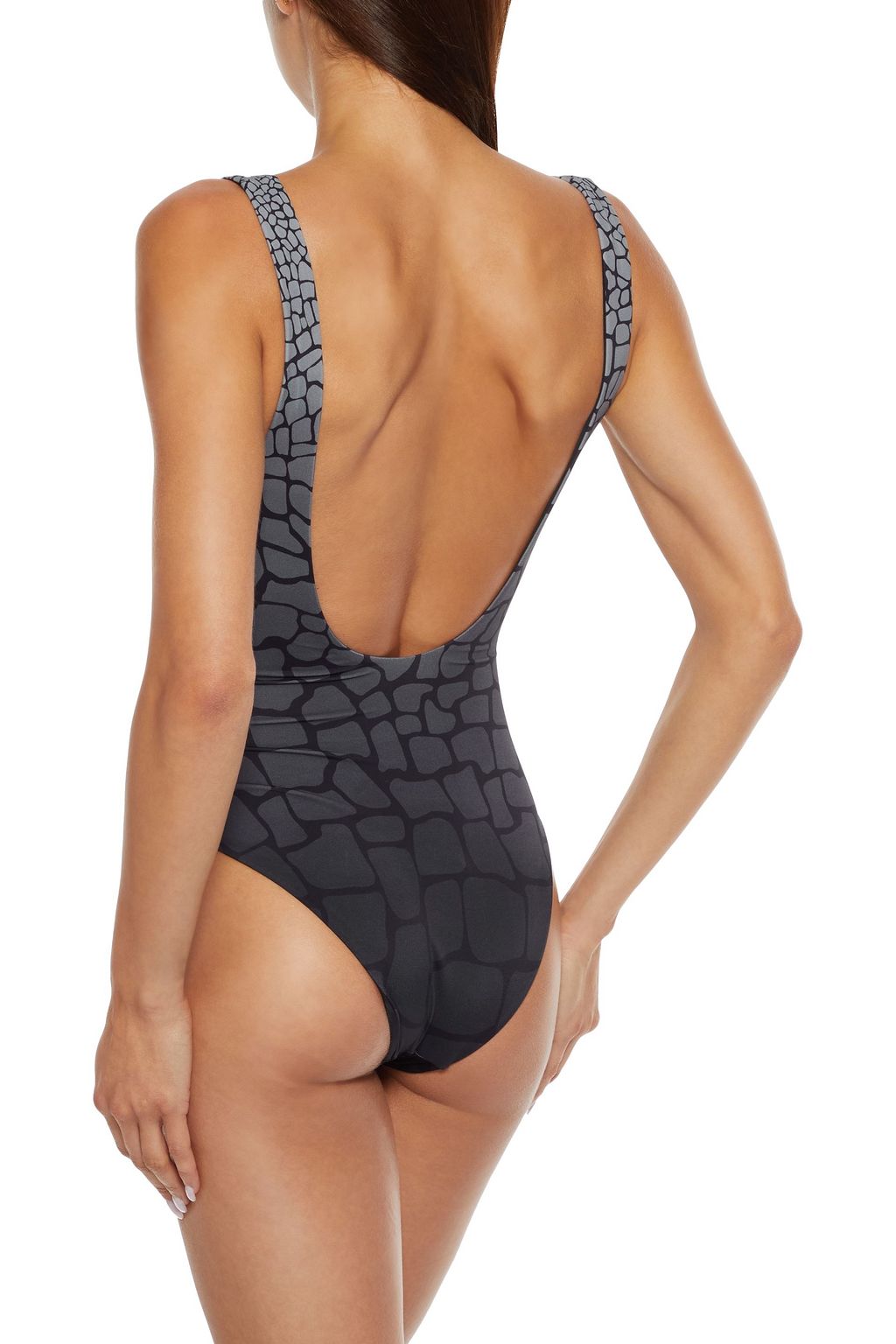 ONIA Rachel printed dégradé swimsuit