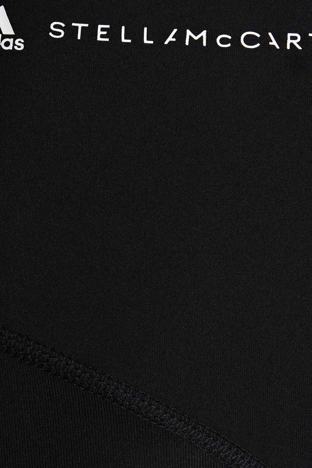 ADIDAS BY STELLA MCCARTNEY Cropped logo-print stretch-jersey leggings