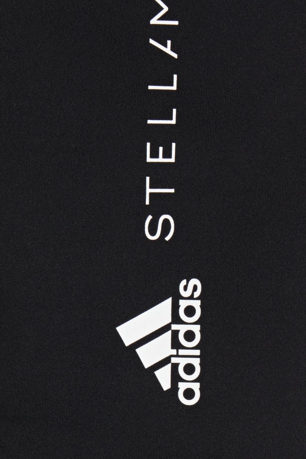 ADIDAS BY STELLA MCCARTNEY Cropped logo-print stretch-jersey leggings