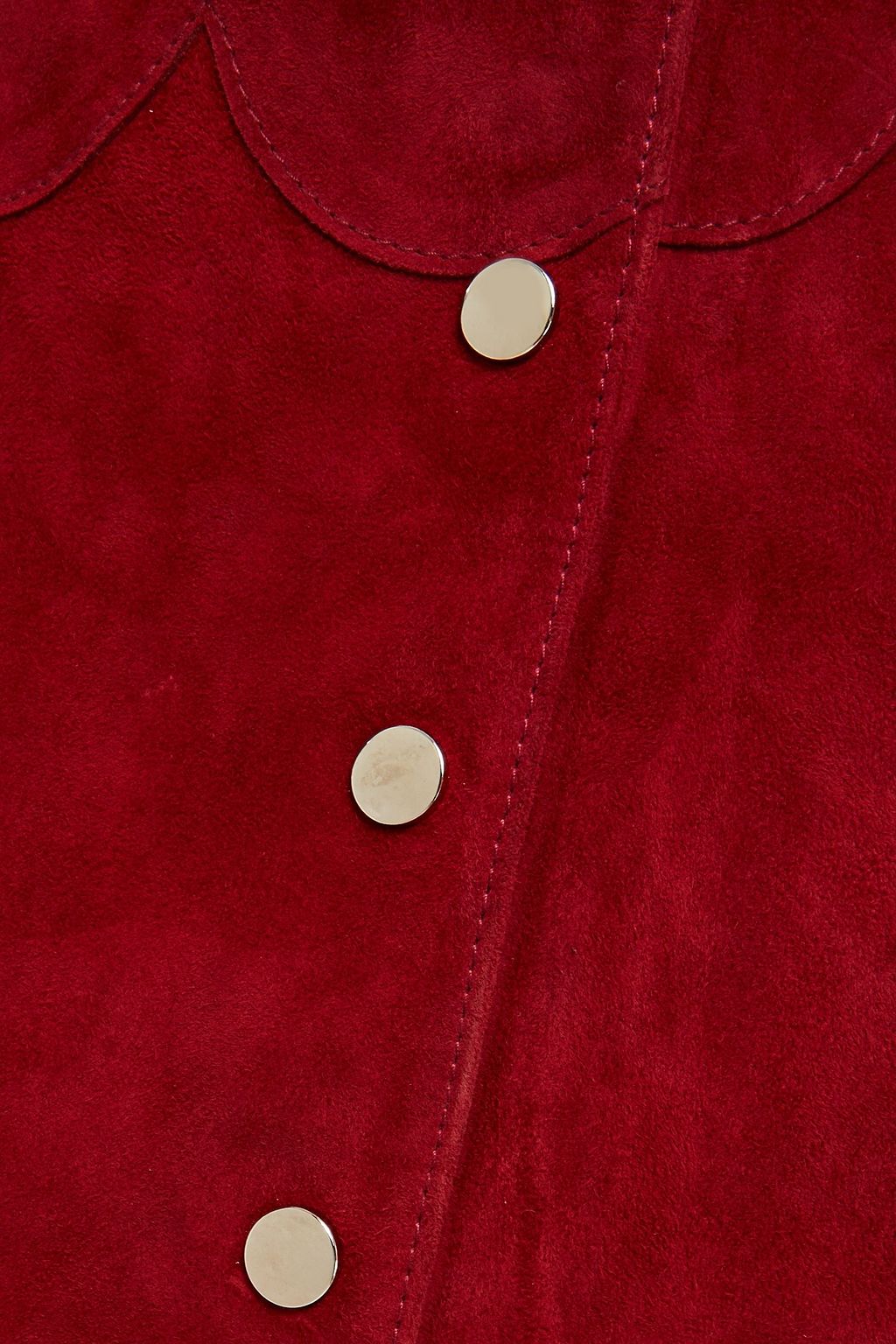 CLAUDIE PIERLOT Scalloped suede mini skirt