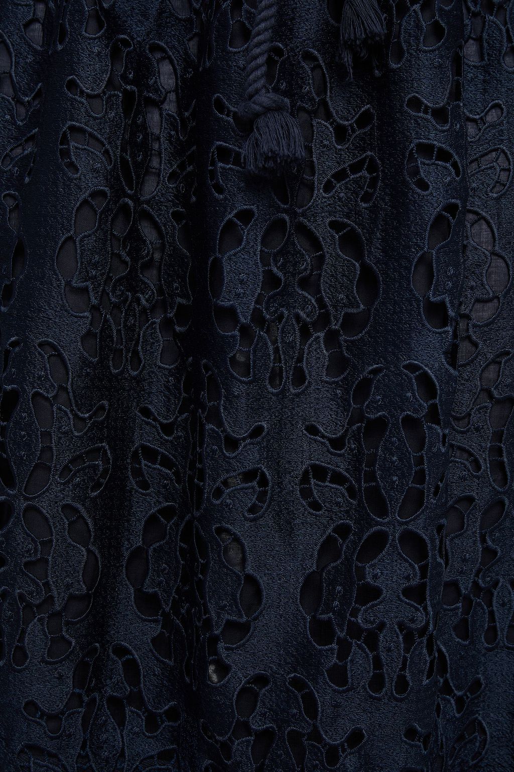 SEE BY CHLOÉ Gathered guipure lace midi skirt
