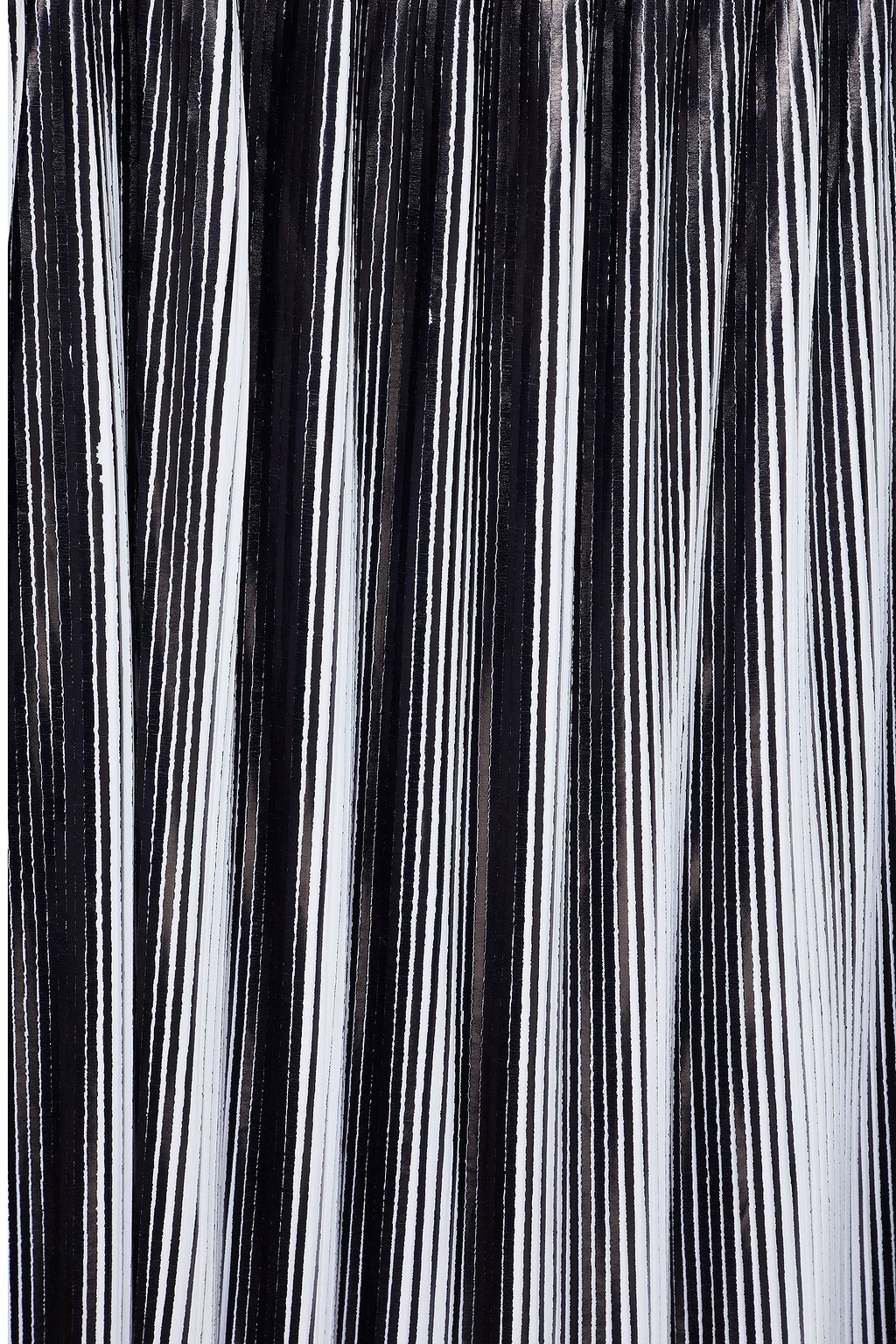 BALMAIN Plissierter Midirock aus Webstoff mit Print