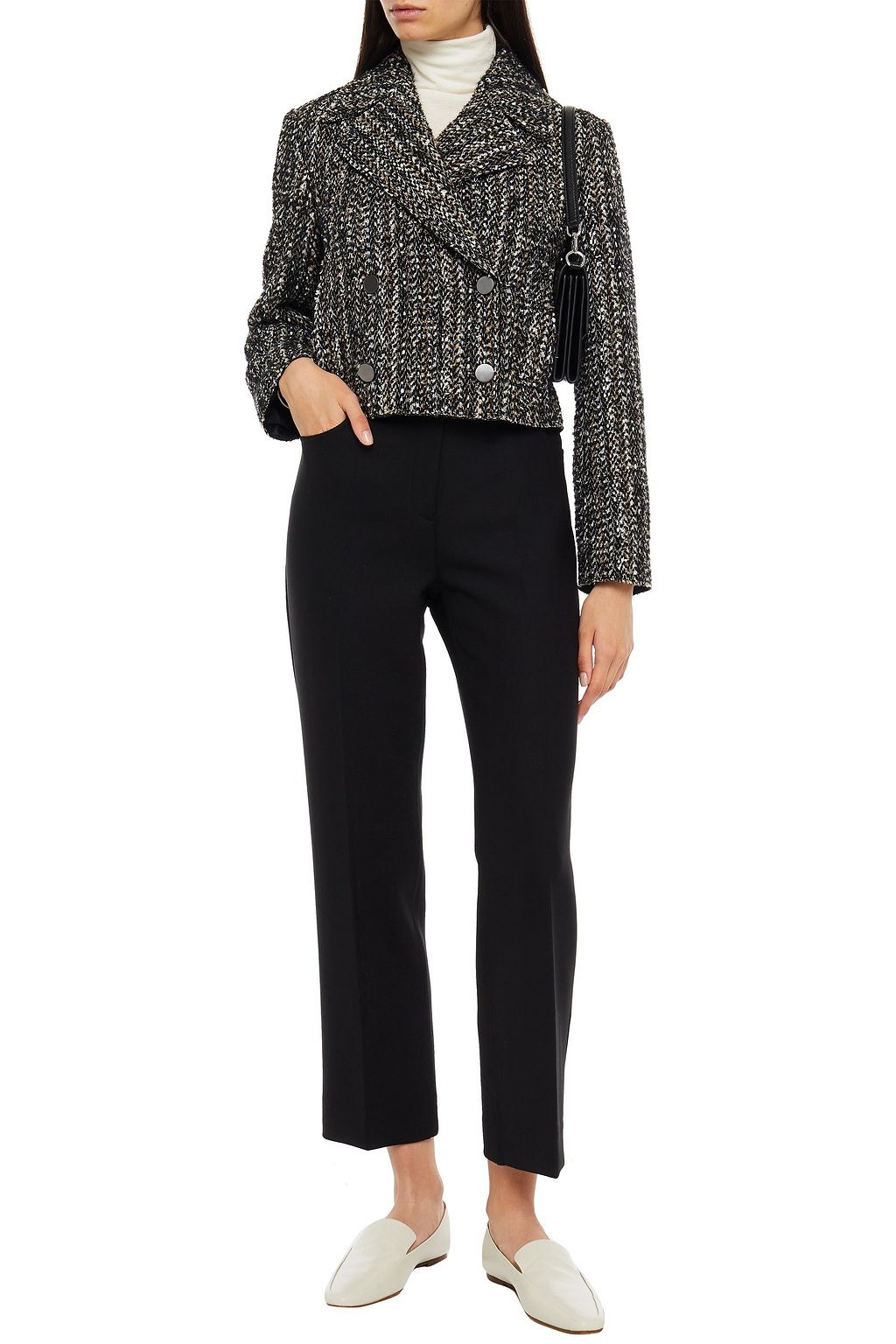THEORY Stretch-crepe straight-leg pants