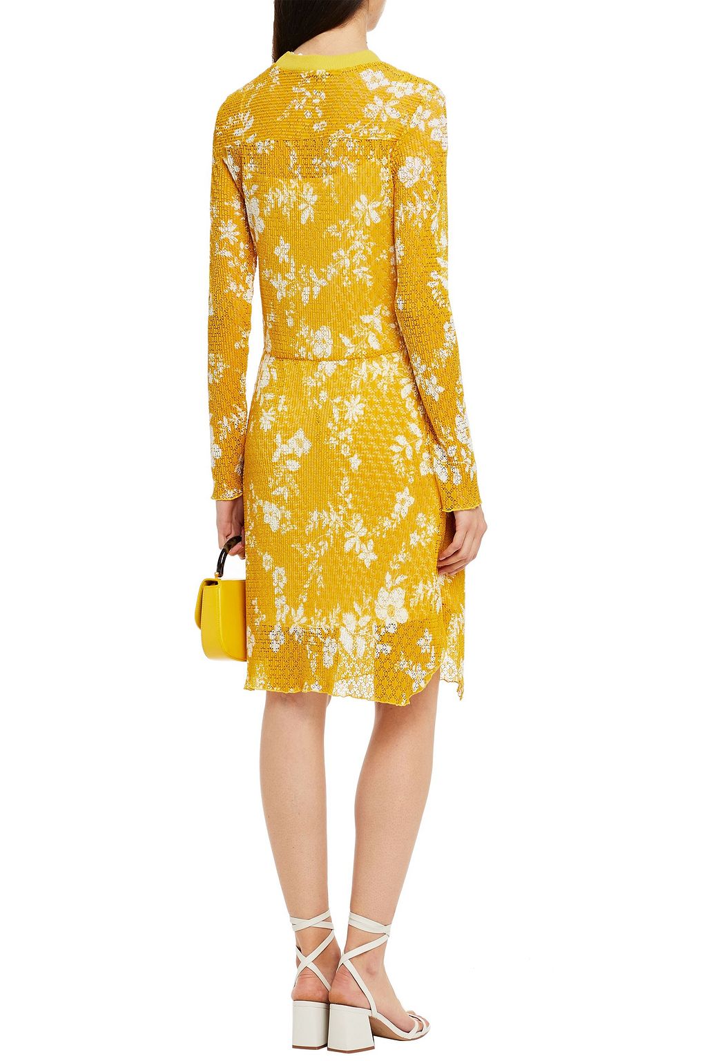 SEE BY CHLOÉ Floral-print plissé-lace dress