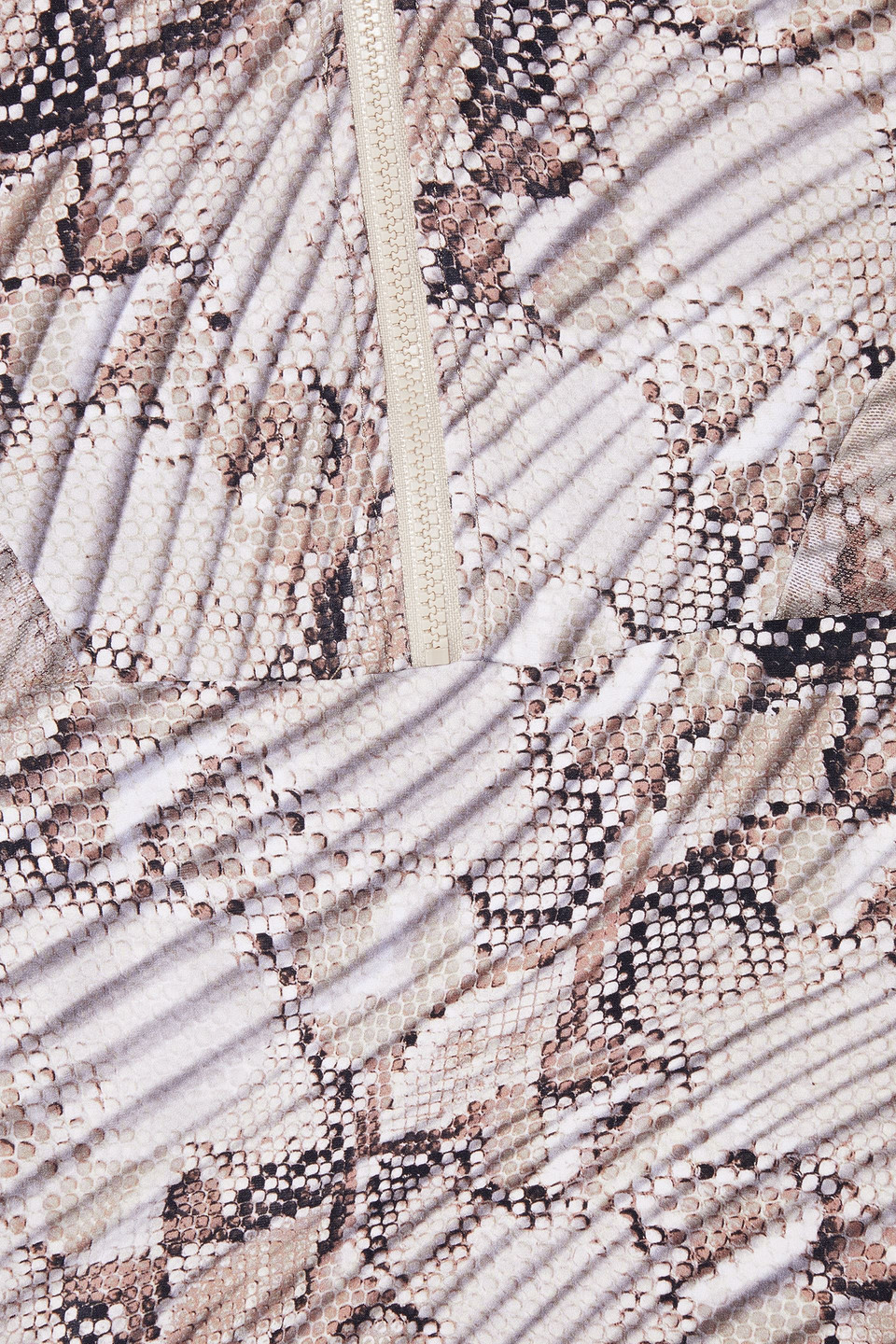Jets By Jessika Allen Awakening Mesh-paneled Snake-print Rash Guard In Animal Print