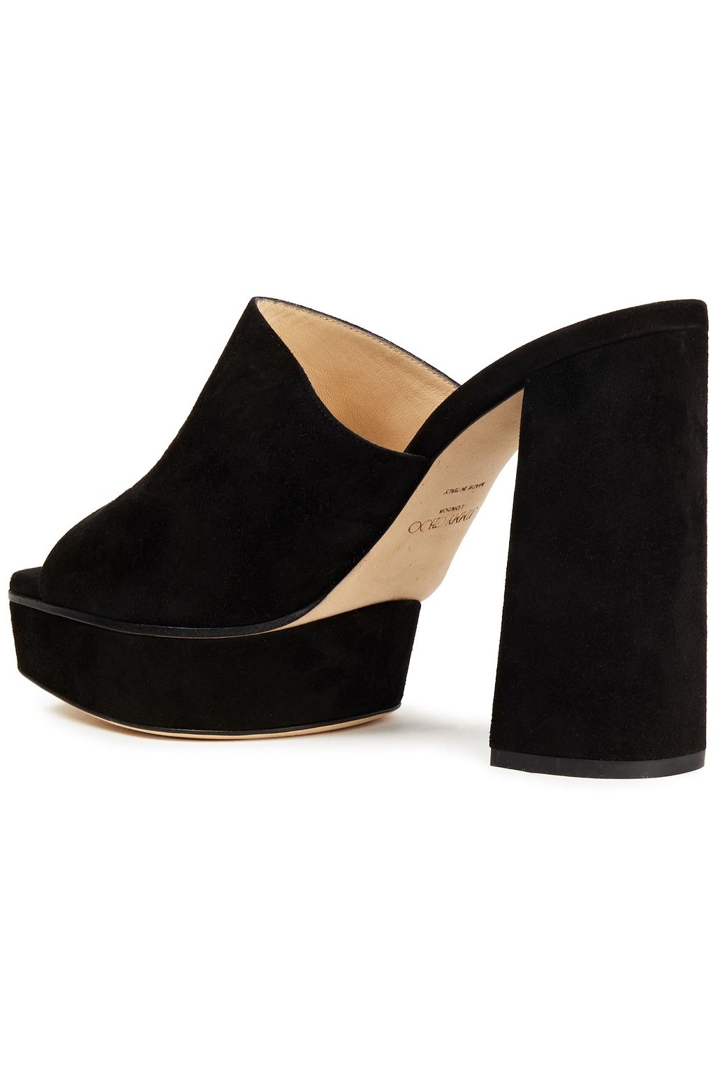 JIMMY CHOO Bethen 115 suede platform mules