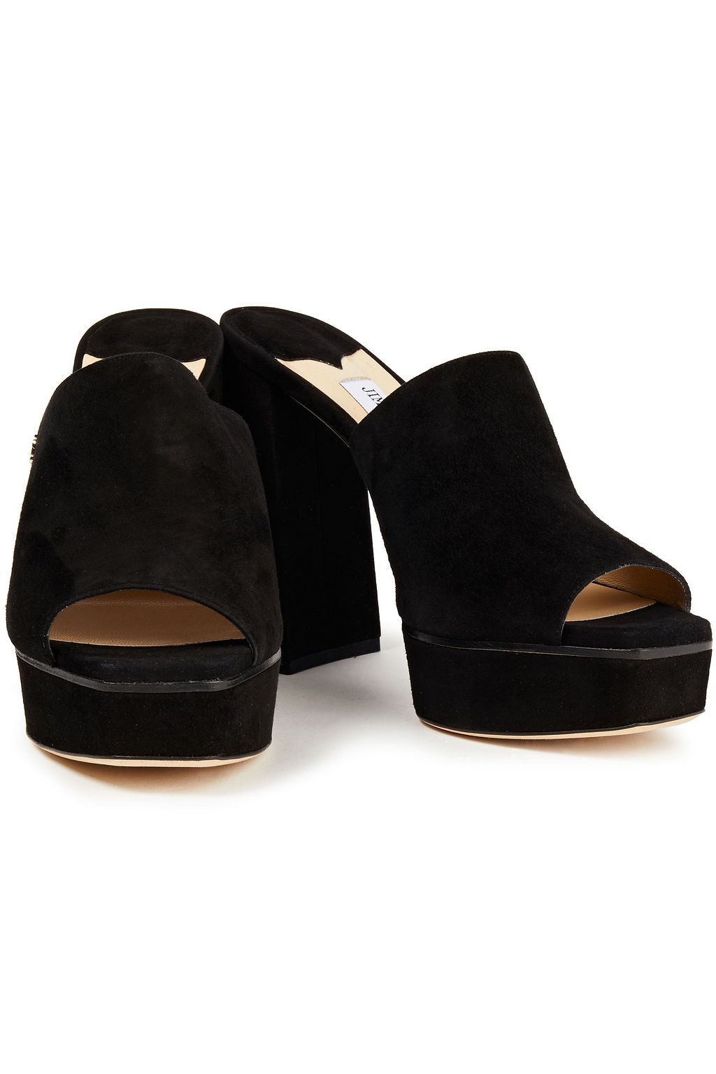 JIMMY CHOO Bethen 115 suede platform mules