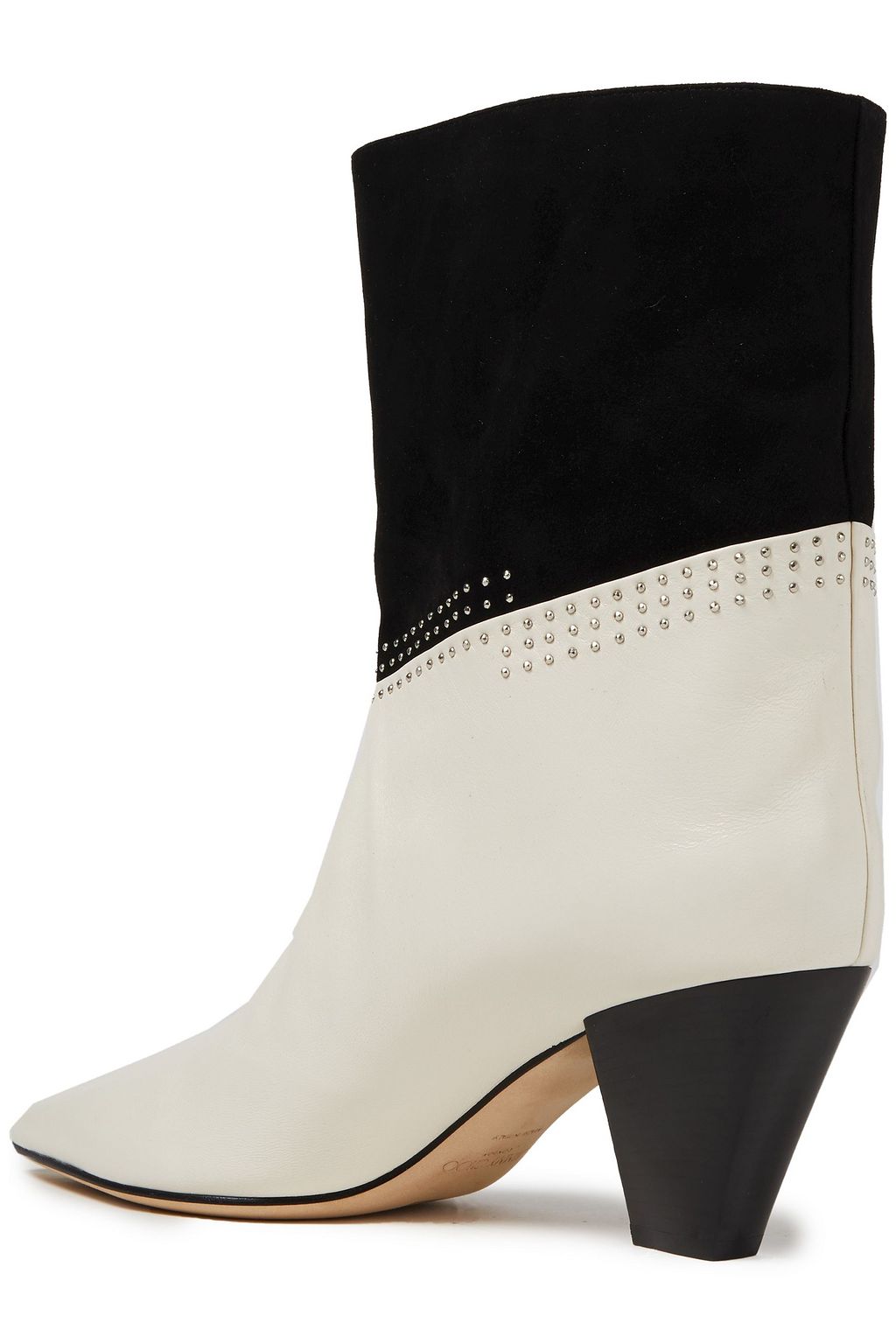 JIMMY CHOO Bear 65 studded suede and leather ankle boots