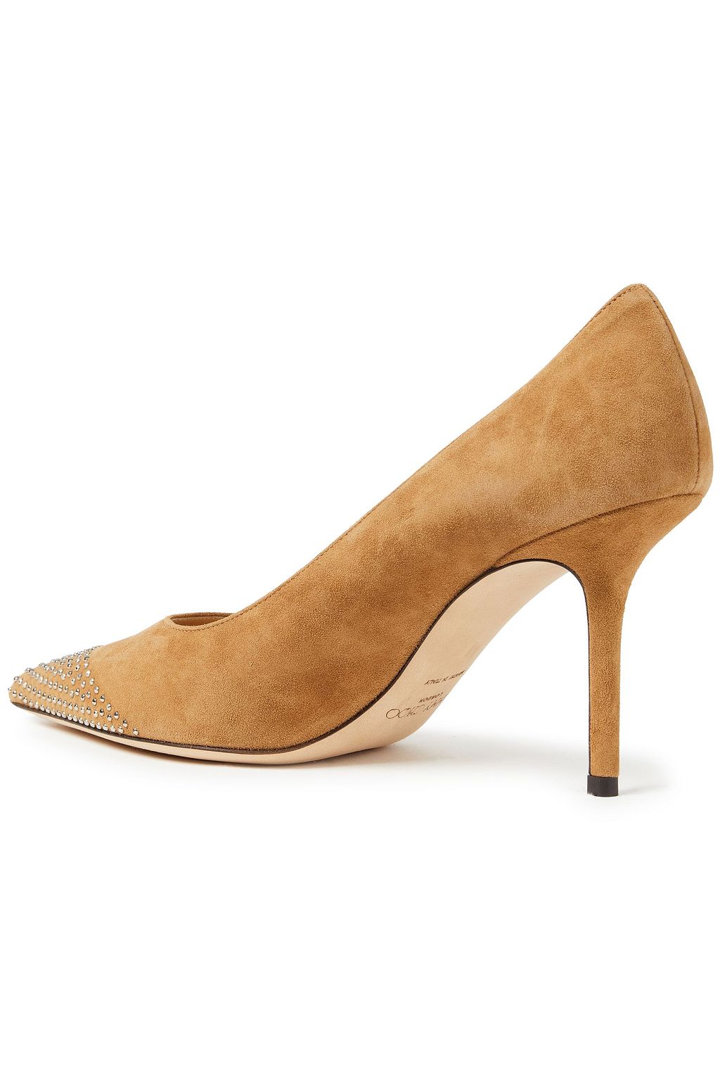 JIMMY CHOO Love 85 embellished suede pumps