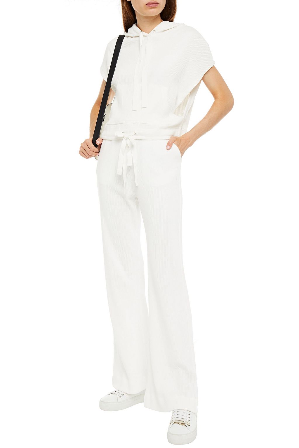 THE UPSIDE Ezi ribbed cotton-jersey track pants