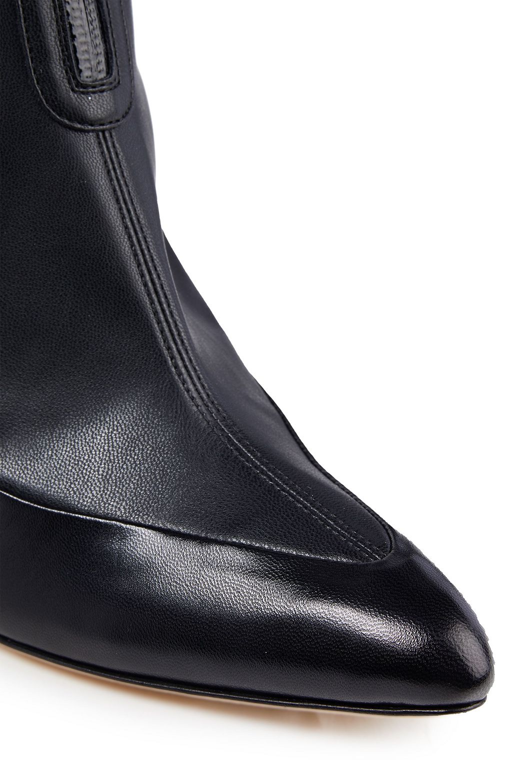 JIMMY CHOO Brax 100 smooth and faux stretch-leather ankle boots